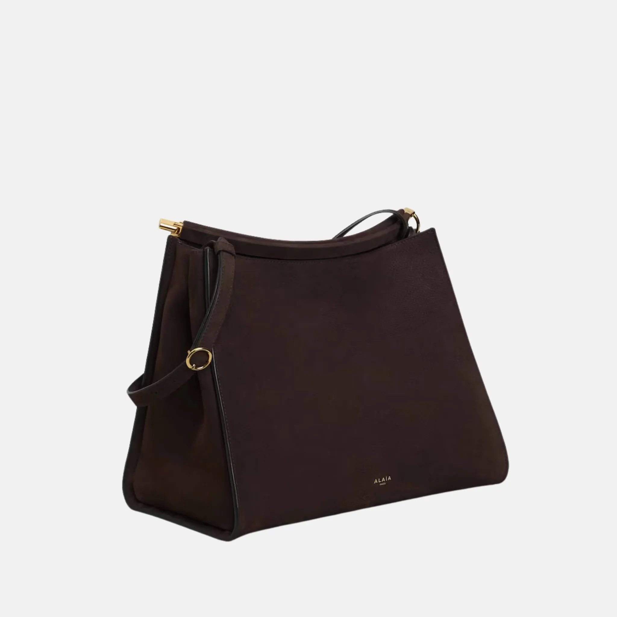 Le Click Medium Square Bag In Nubuck - Image 9