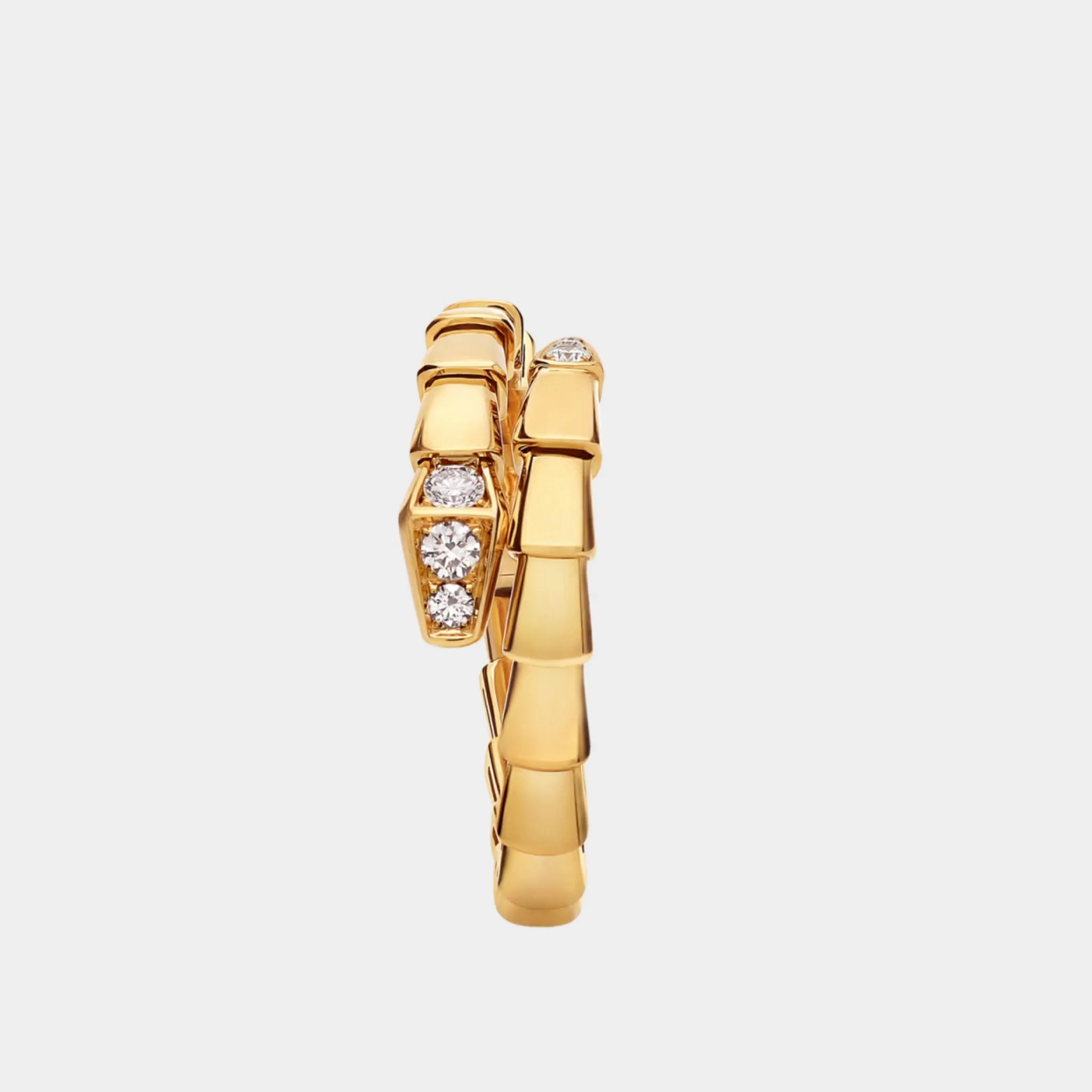 Serpenti Viper Ring 1 Loop with Diamonds - Image 4