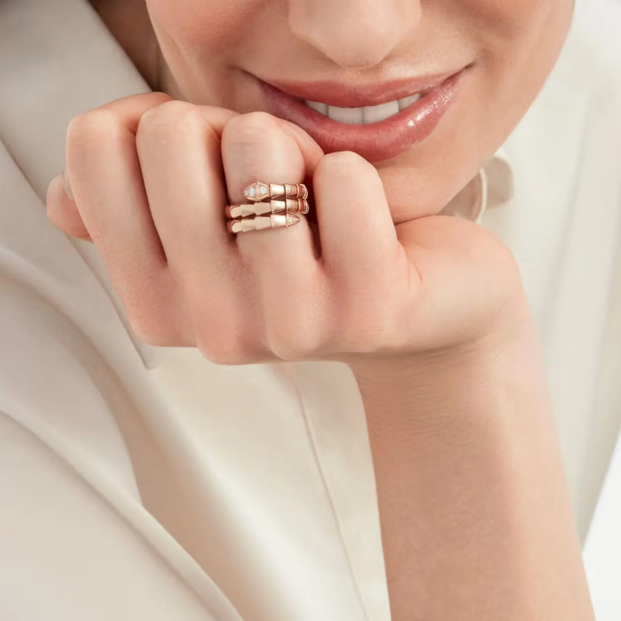 Serpenti Viper Ring 2 Loops - Image 3