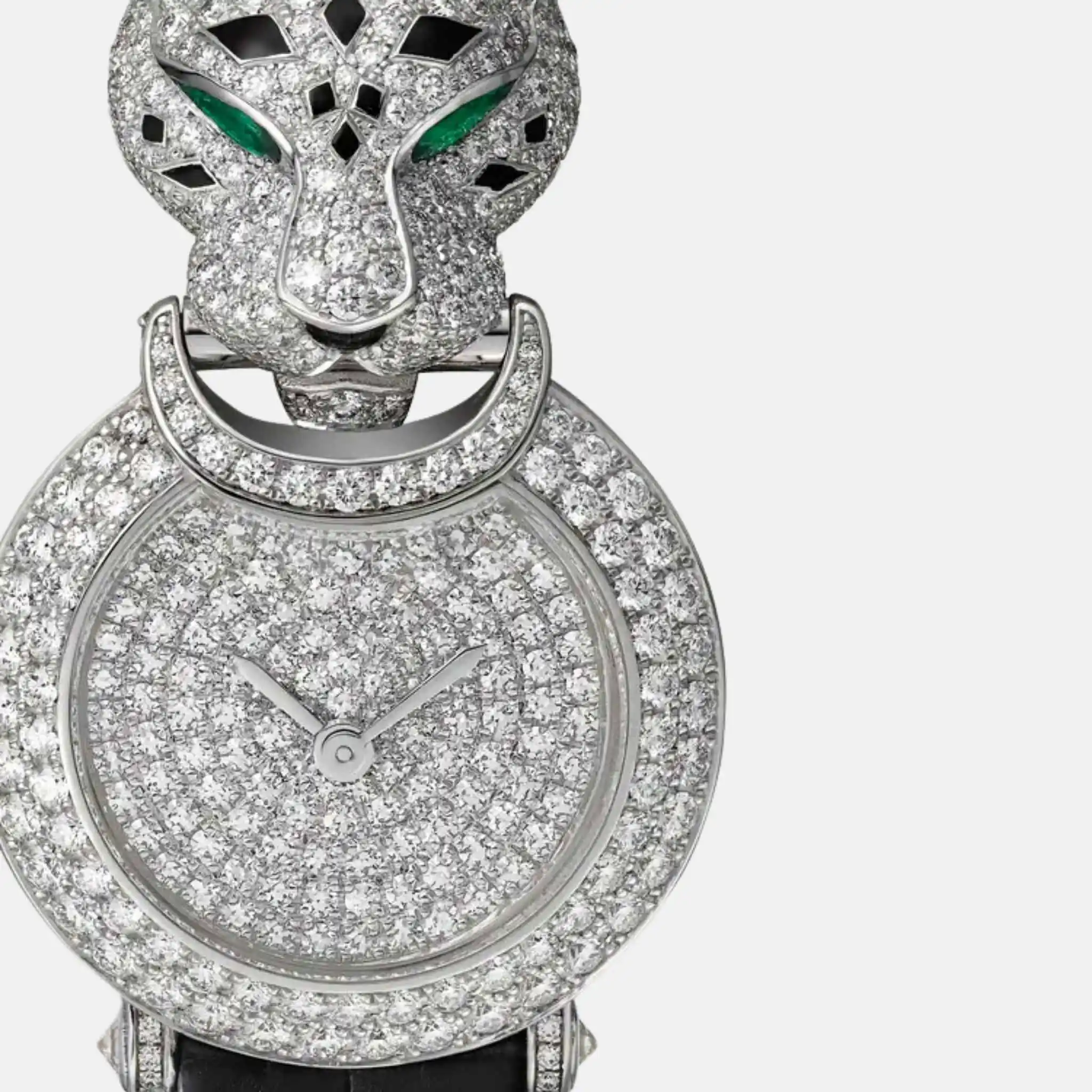 Panthere Rhodium White Gold Panther Head HPI01426 - Image 2