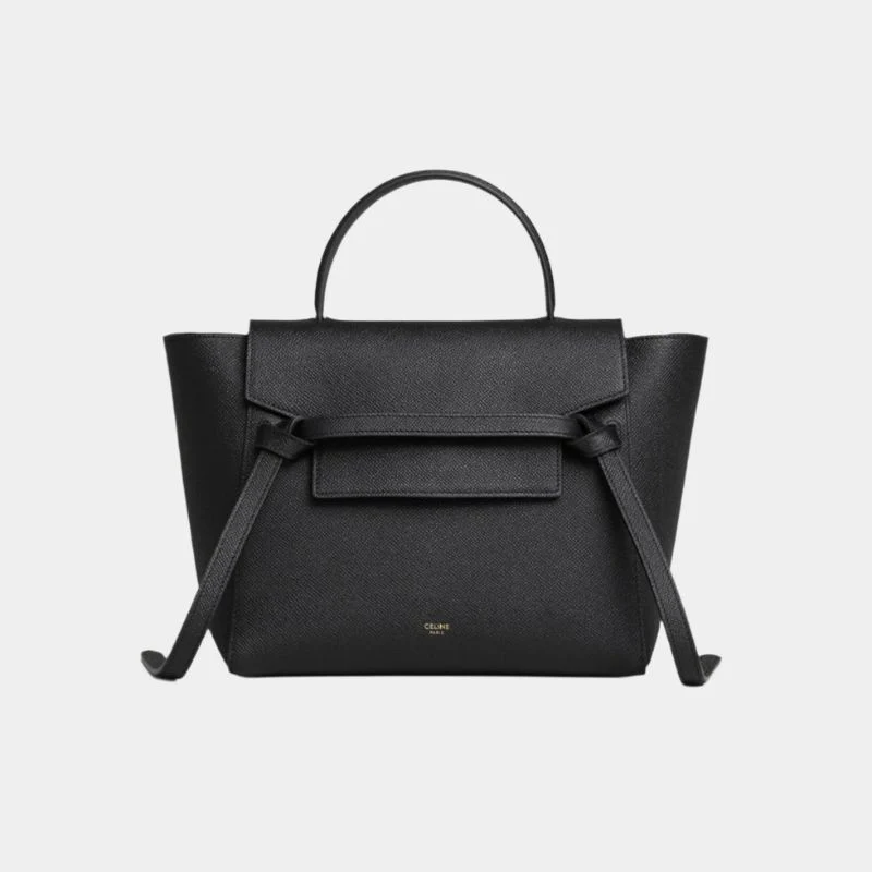 Micro Belt Bag In Grained Calfskin Handbag - Image 5