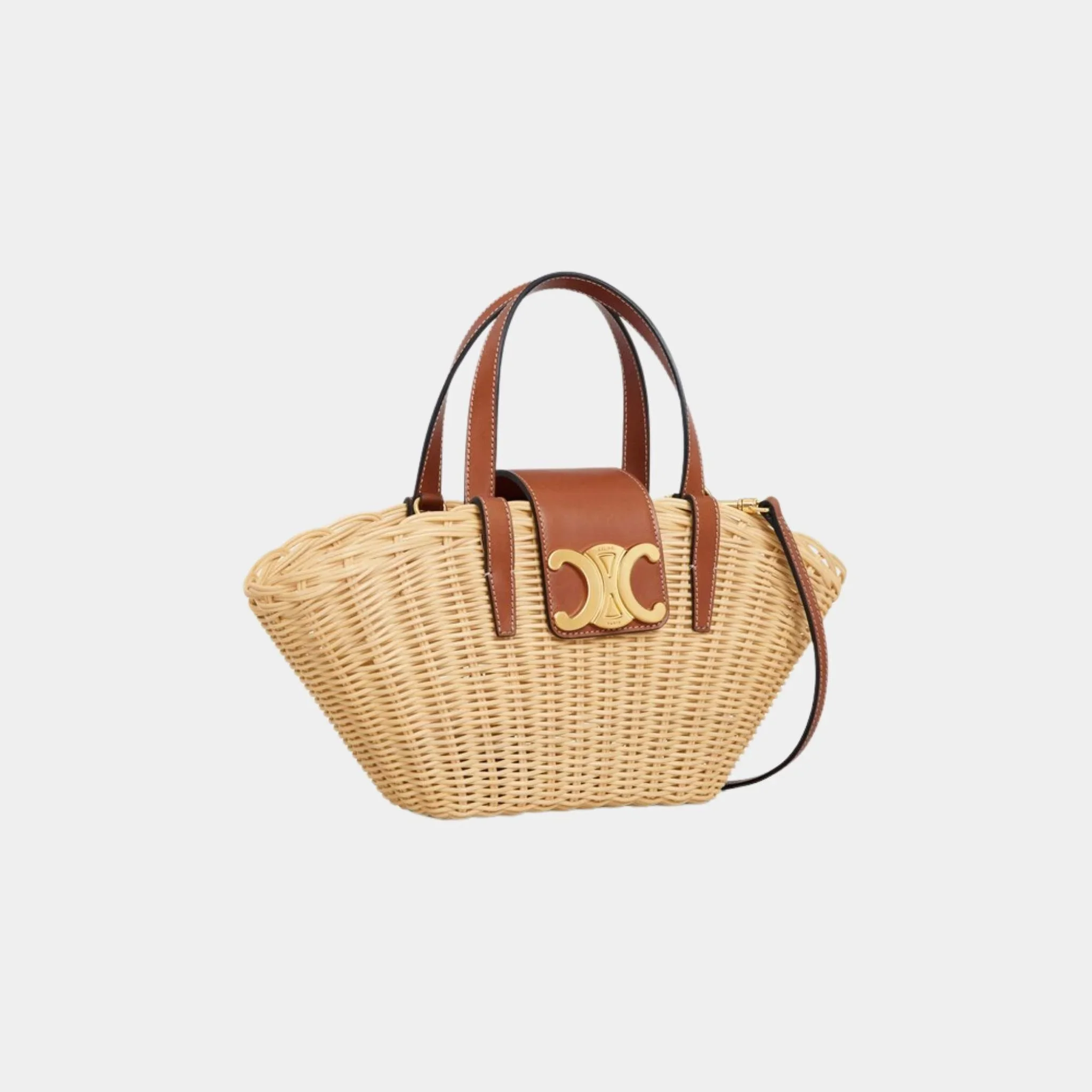 Teen Couffin in Wicker and Natural Calfskin - Image 2