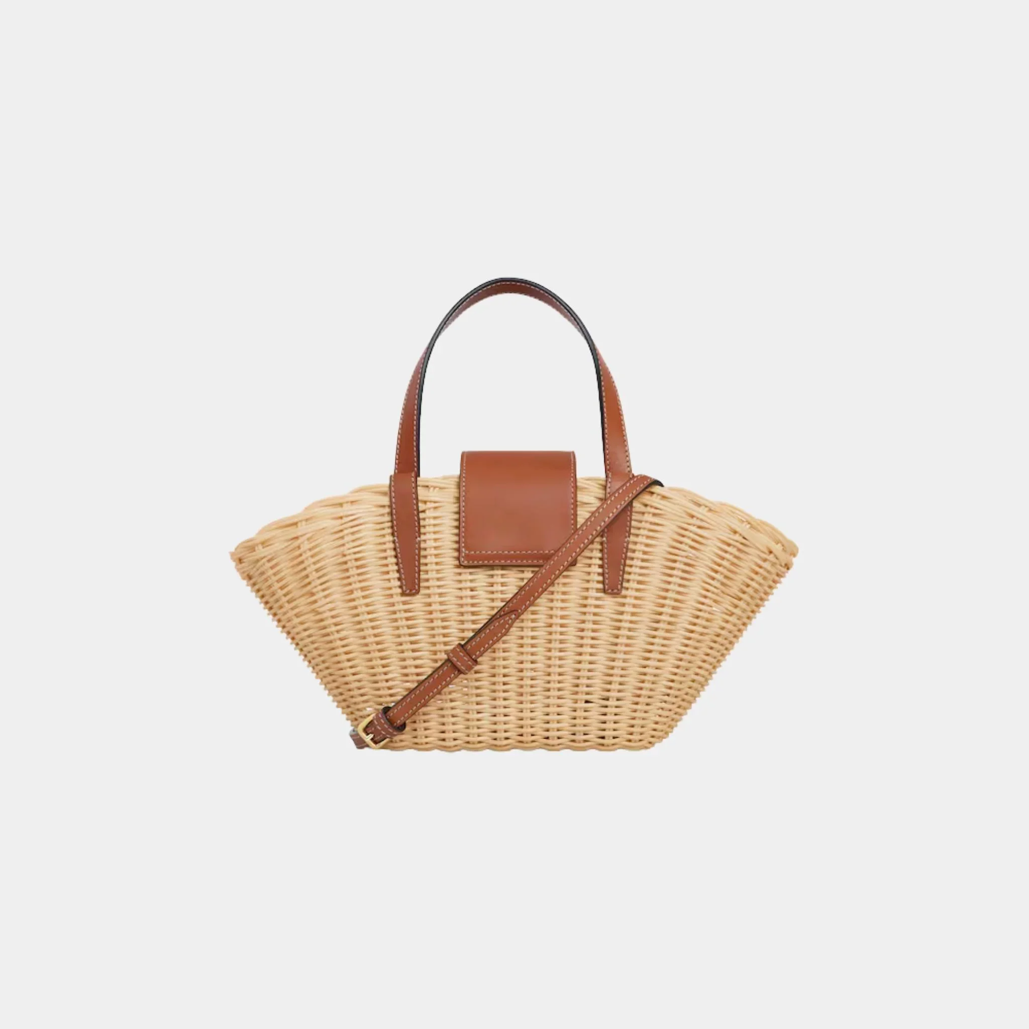 Teen Couffin in Wicker and Natural Calfskin - Image 3