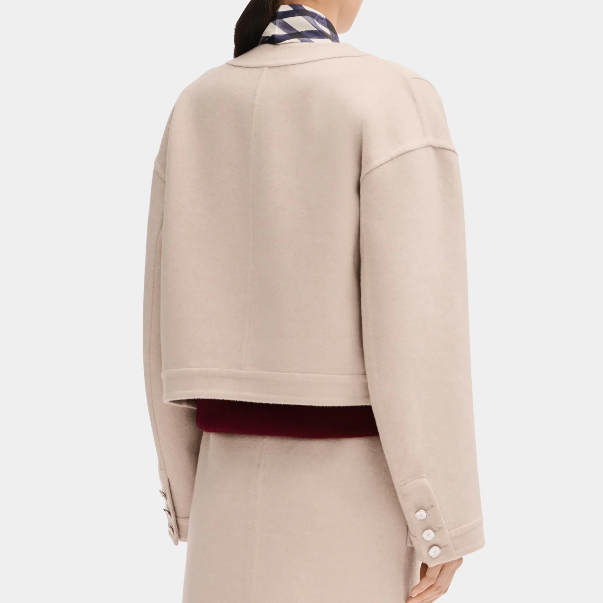 Beige Jacket in Cashmere - Image 2