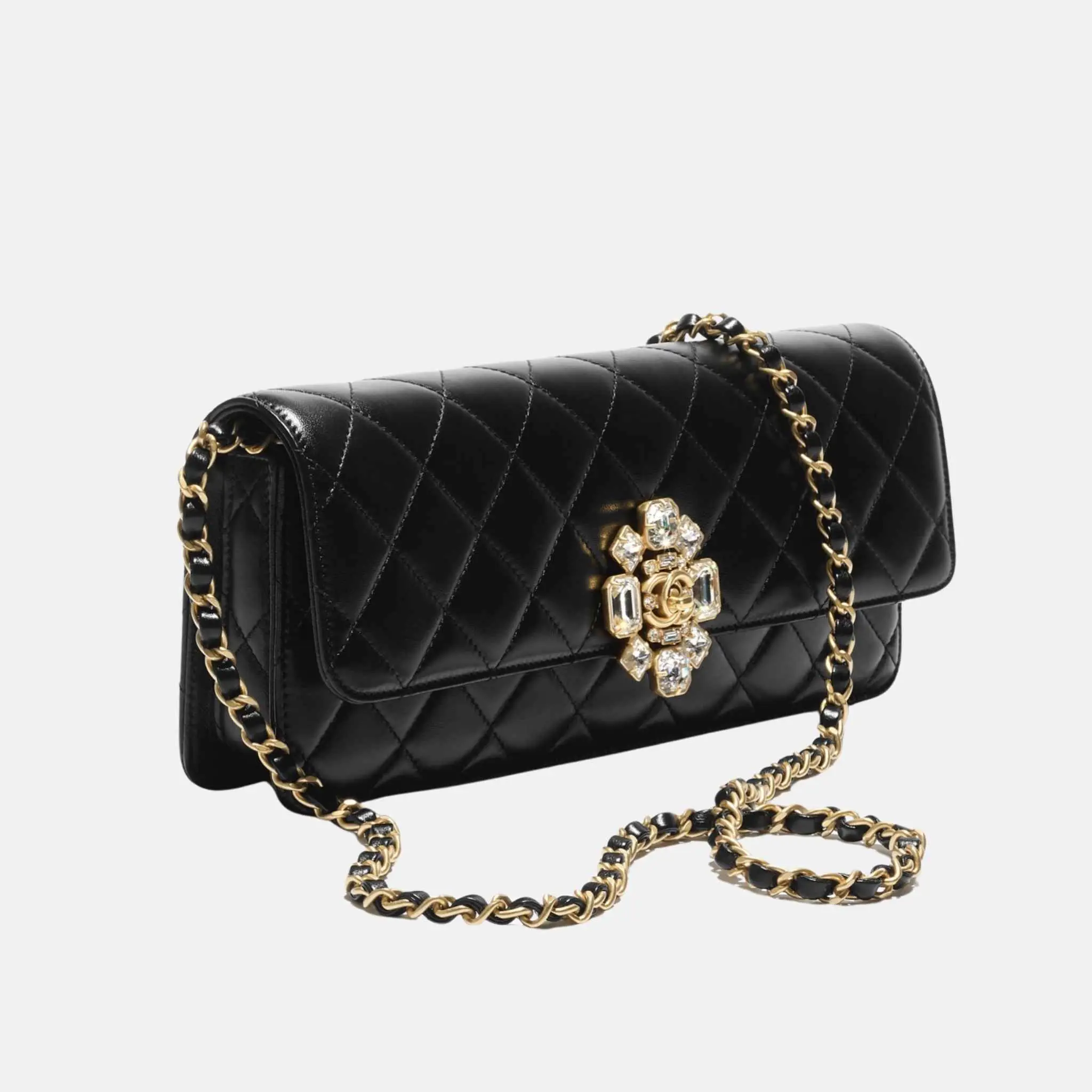 Clutch Lambskin in Black - Image 3