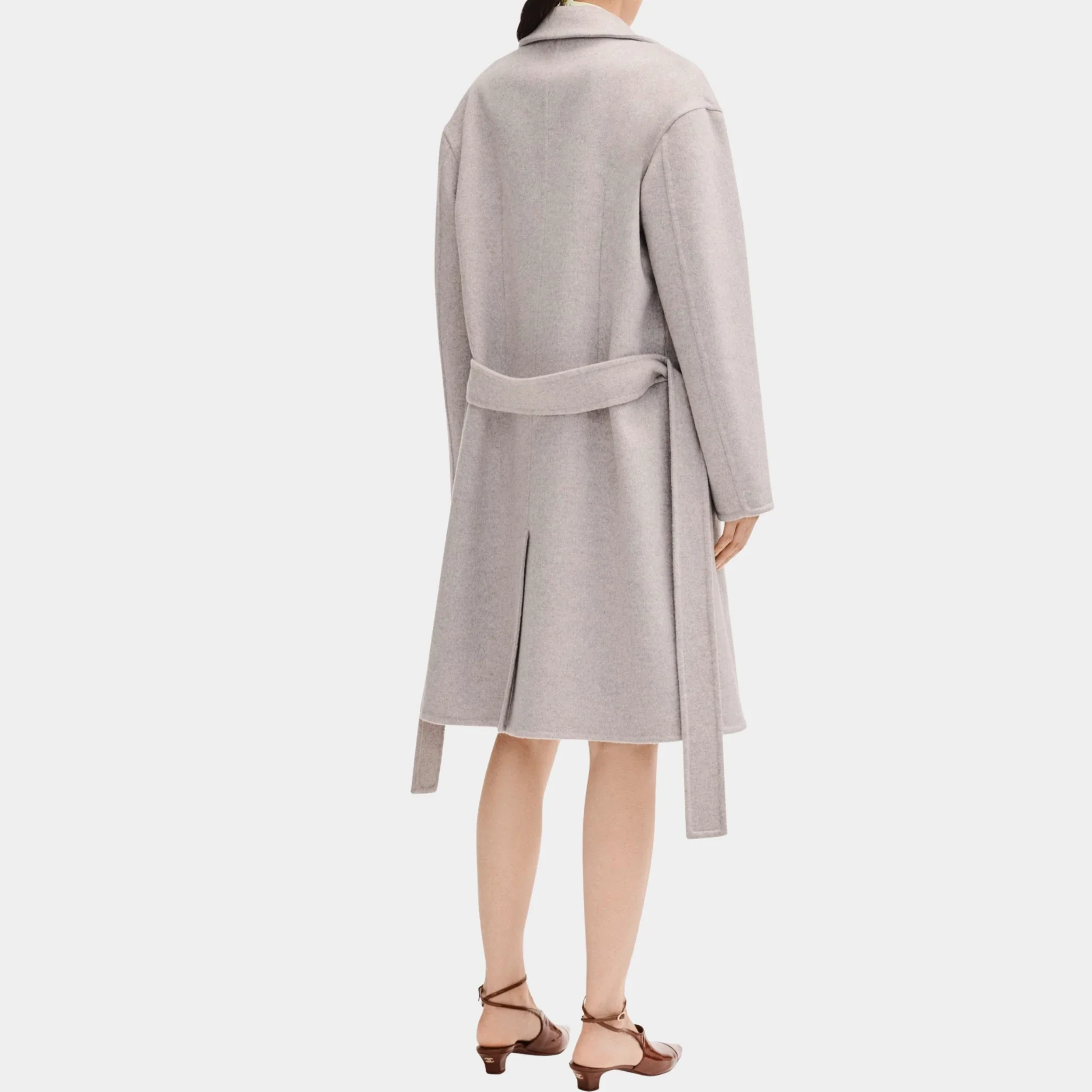 Coat in Grey Cashmere - Image 2
