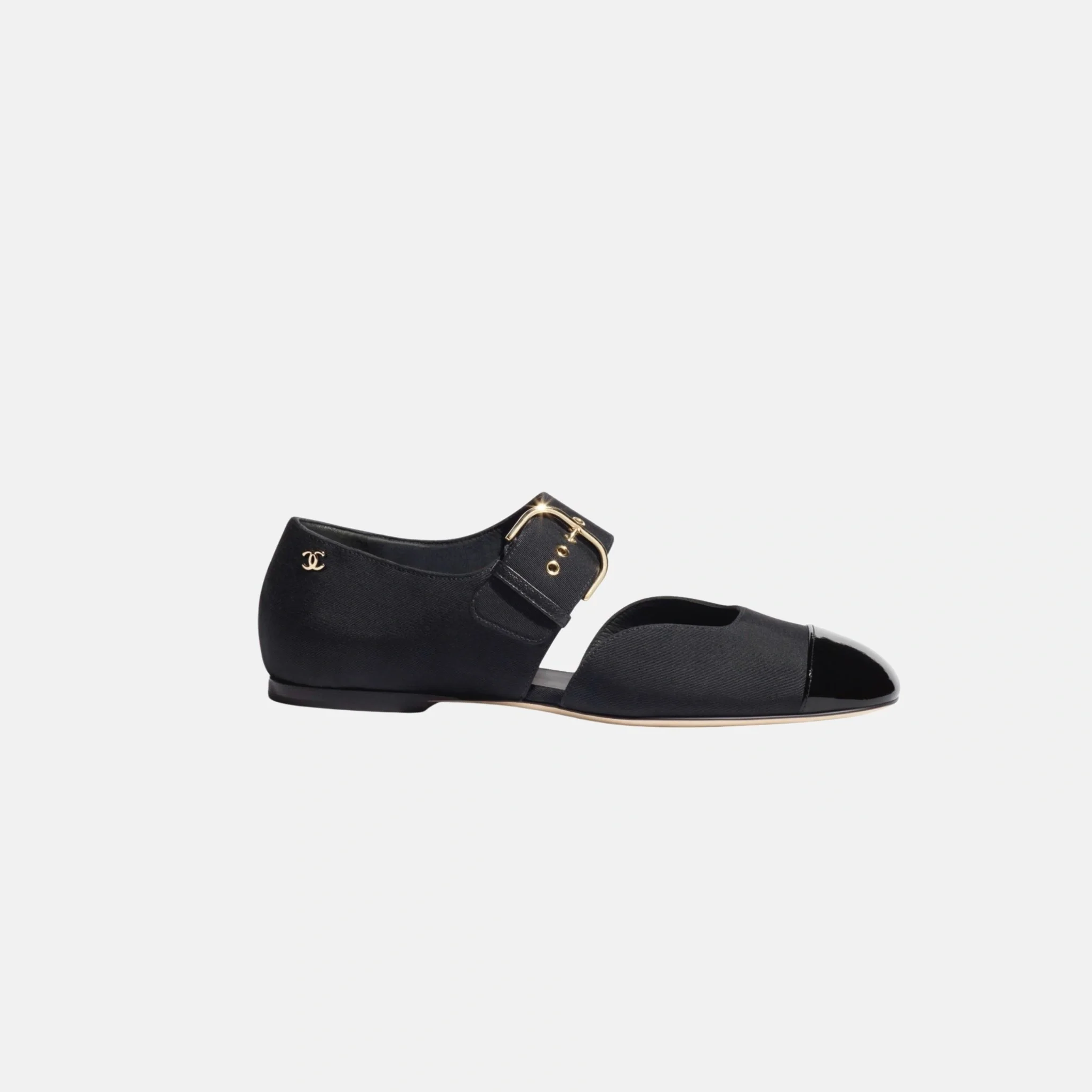 Mary Janes in Grosgrain and Patent Calfskin