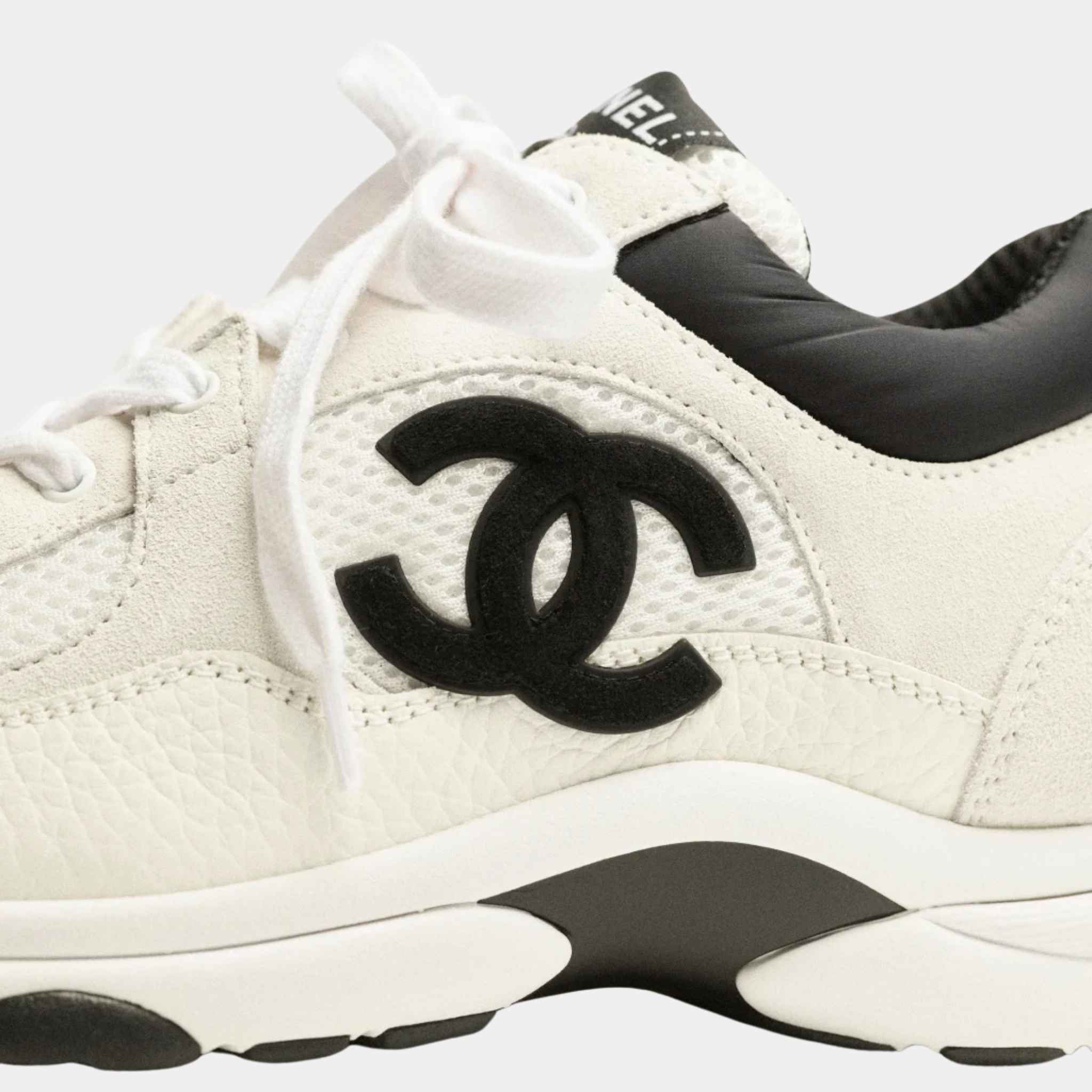 Trainers In Mesh Suede And Grained Calfskin - Image 6