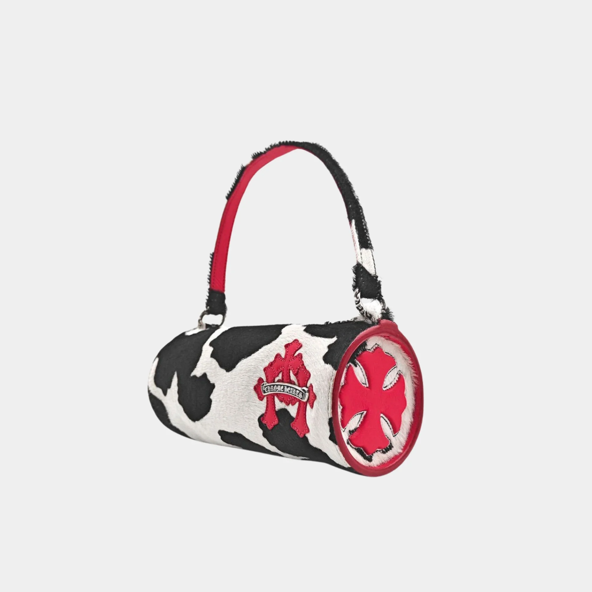Mini JoJo Bag in White Black & Red - Image 2