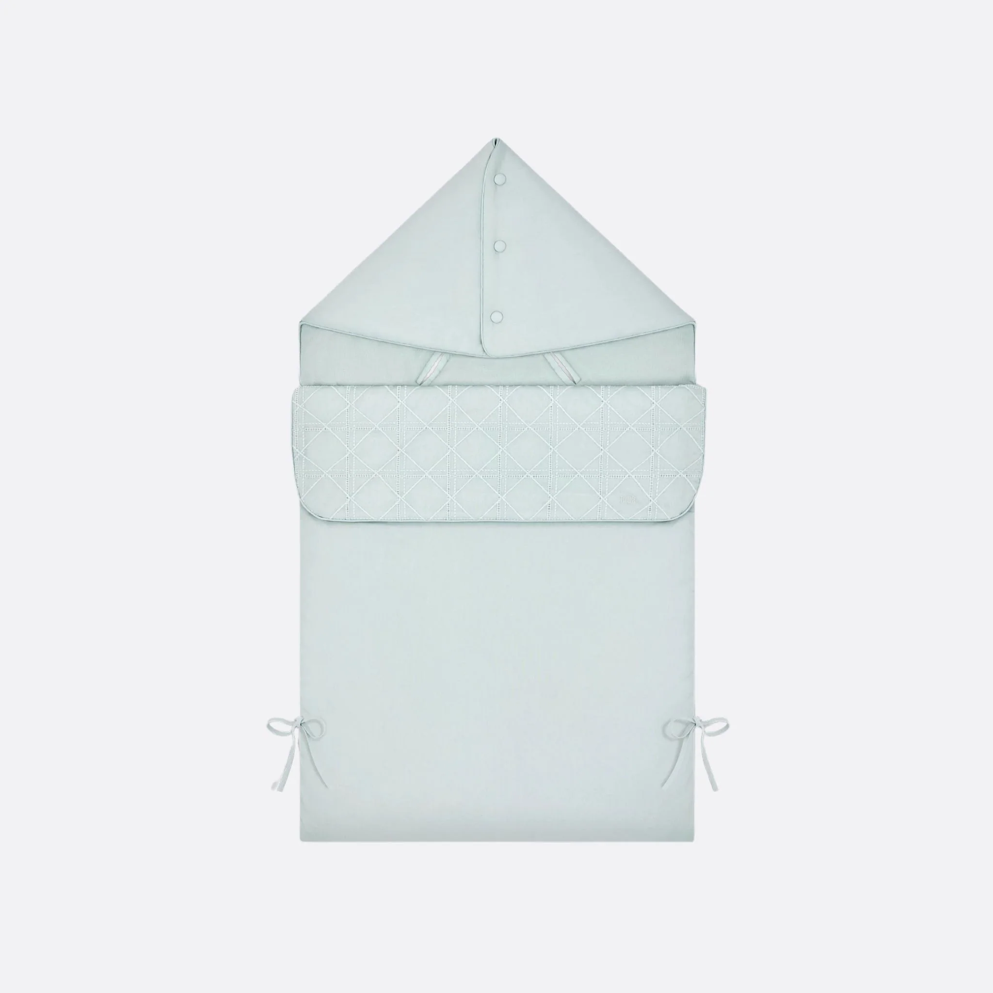 Sleeping Bag Light Blue Cannage Cotton Voile
