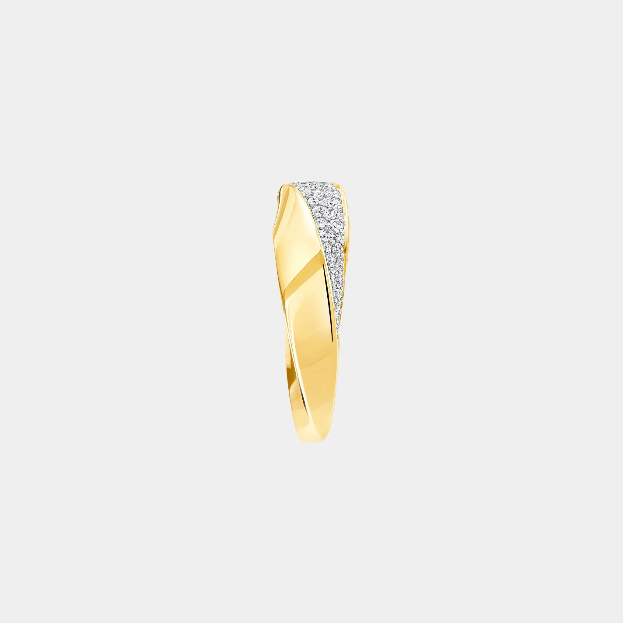 Spiral Diamond Ring Yellow Gold - Image 2