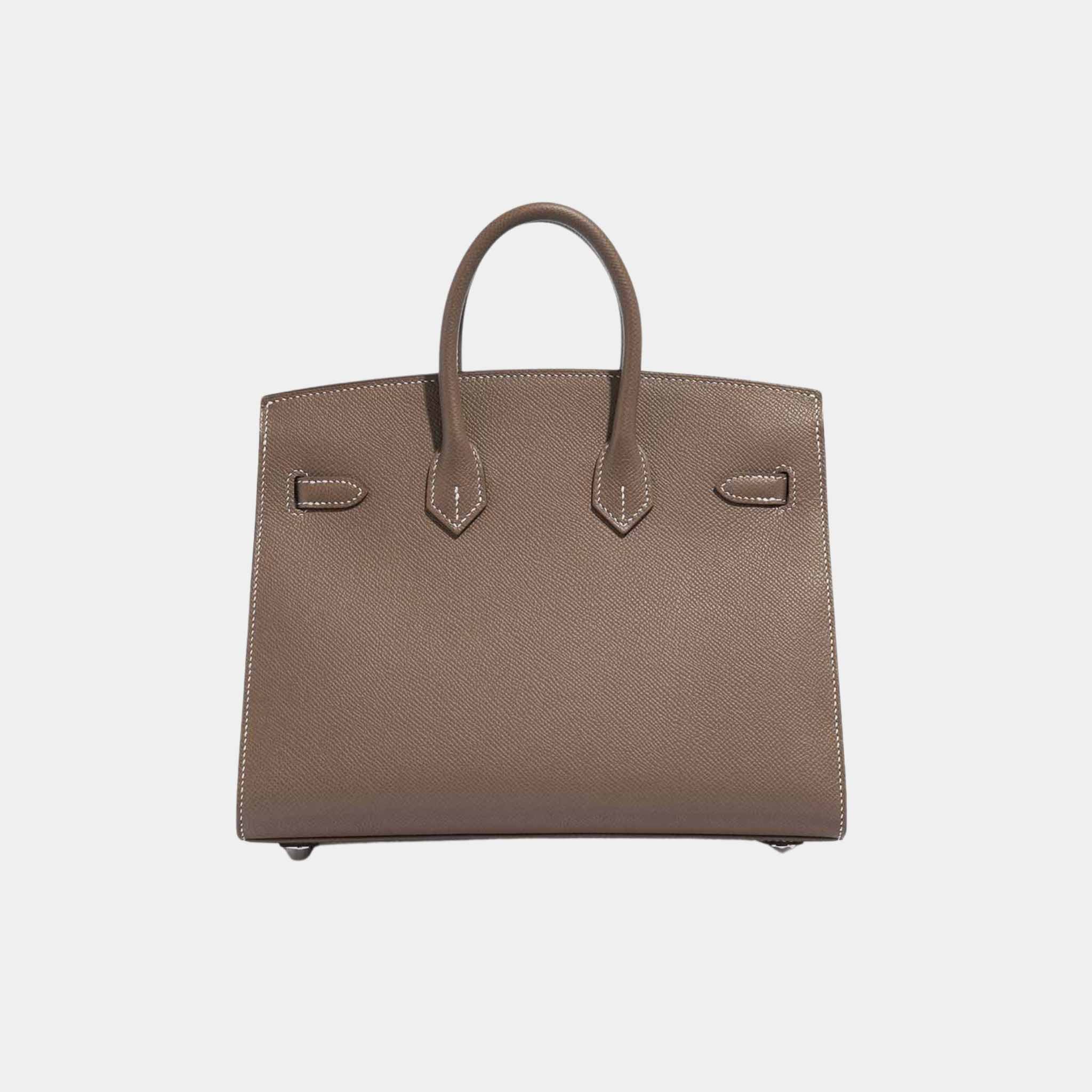 Birkin 25 Epsom Etoupe PHW - Image 3