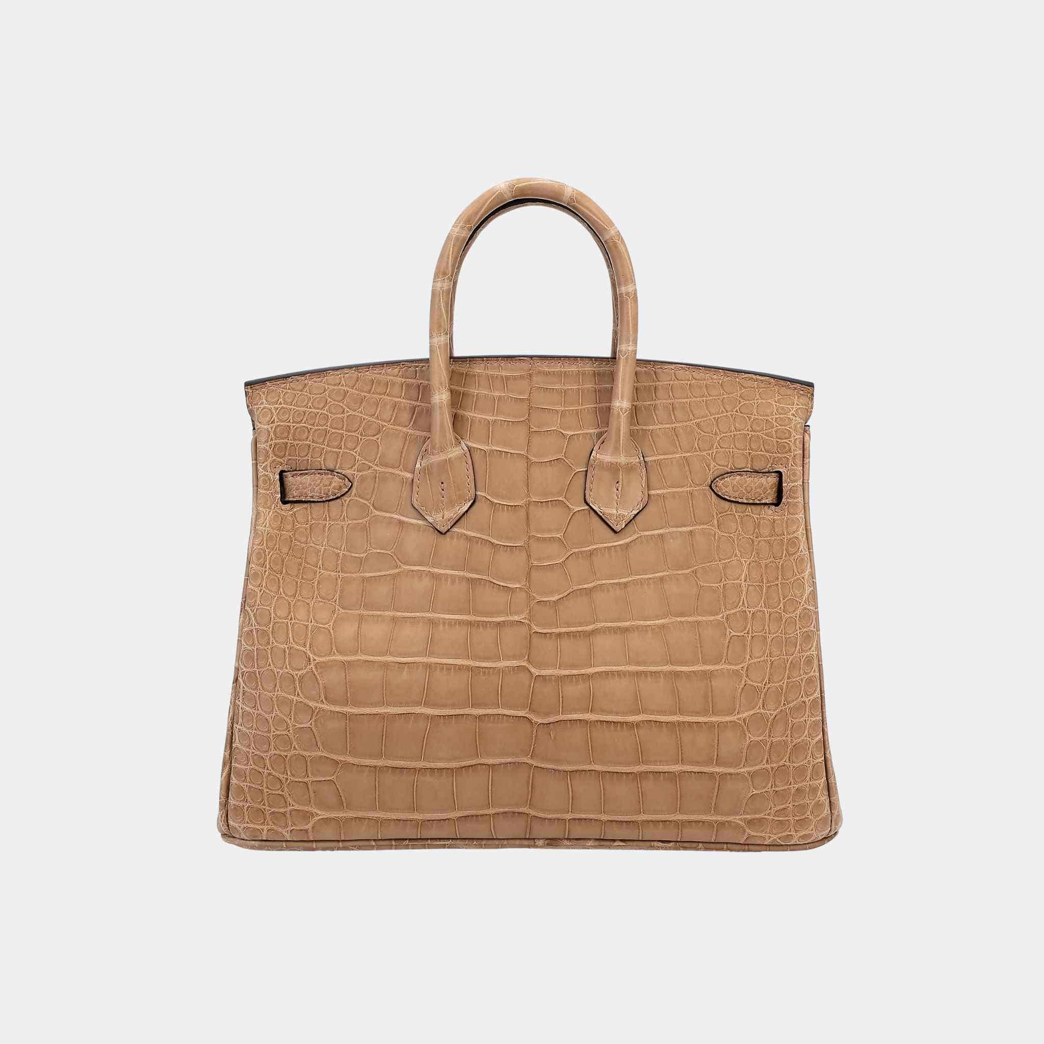 Birkin 25 Matte Alligator Chai GHW - Image 2