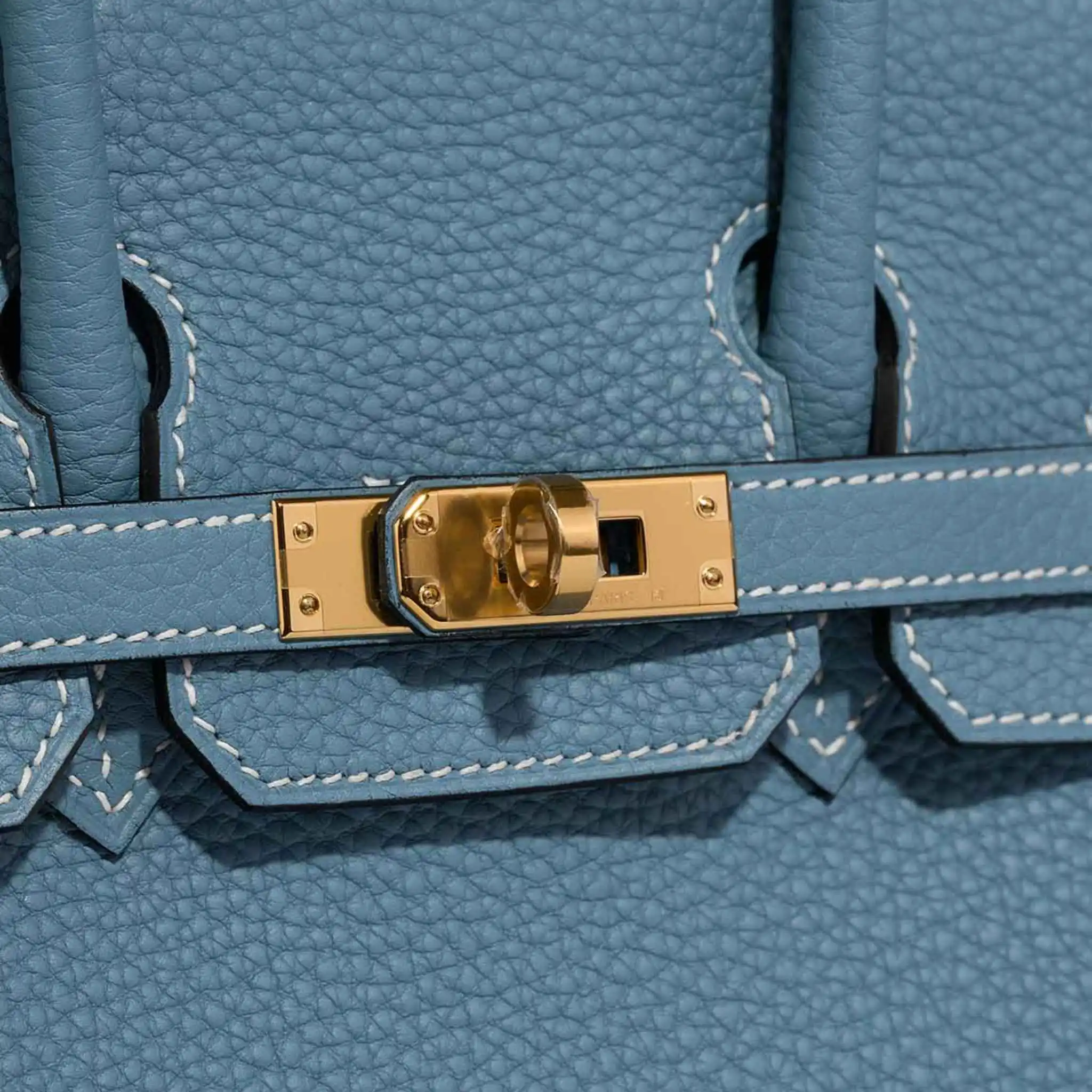 Birkin 25 Togo Bleu Jean GHW - Image 5
