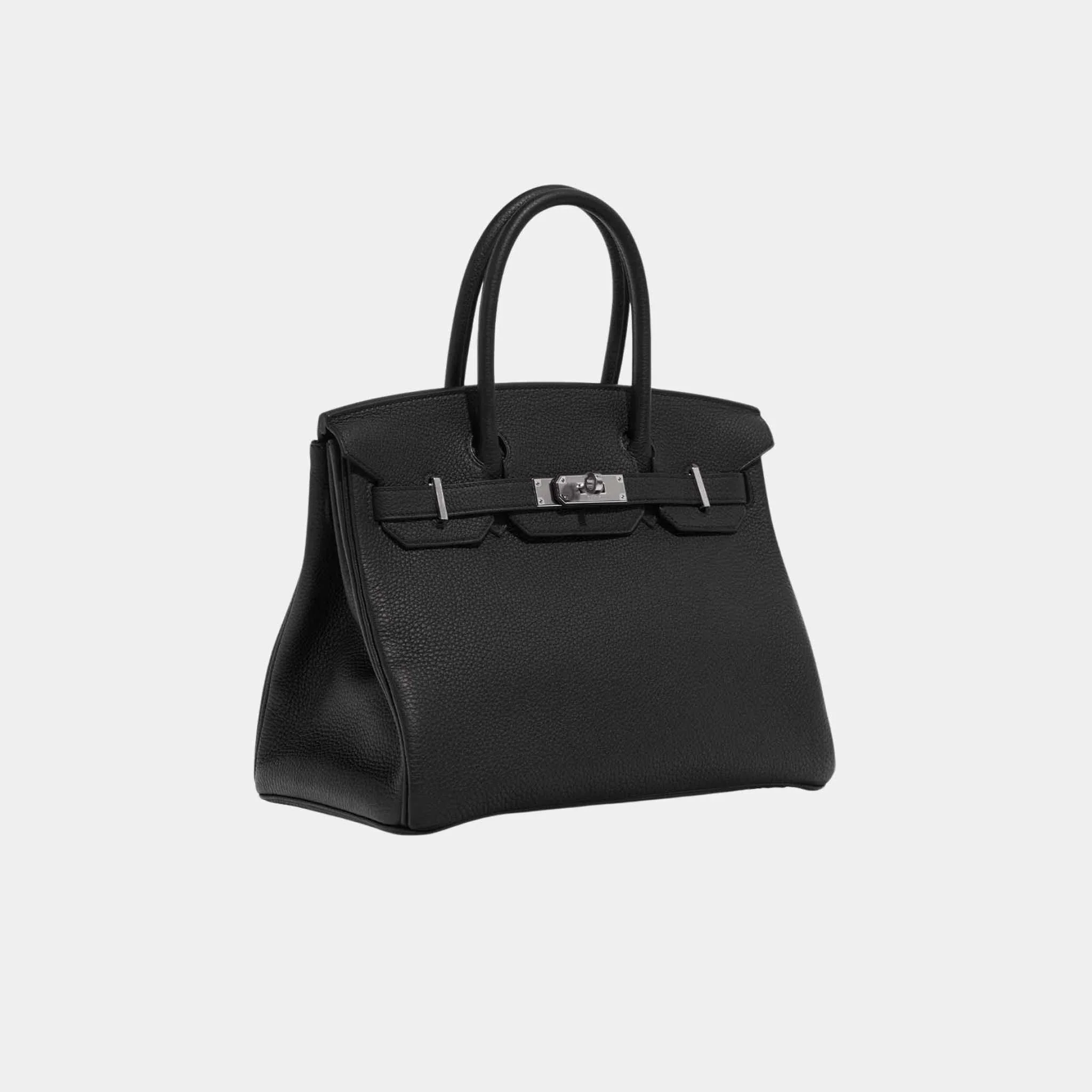 Birkin 30 Togo Black PHW - Image 3