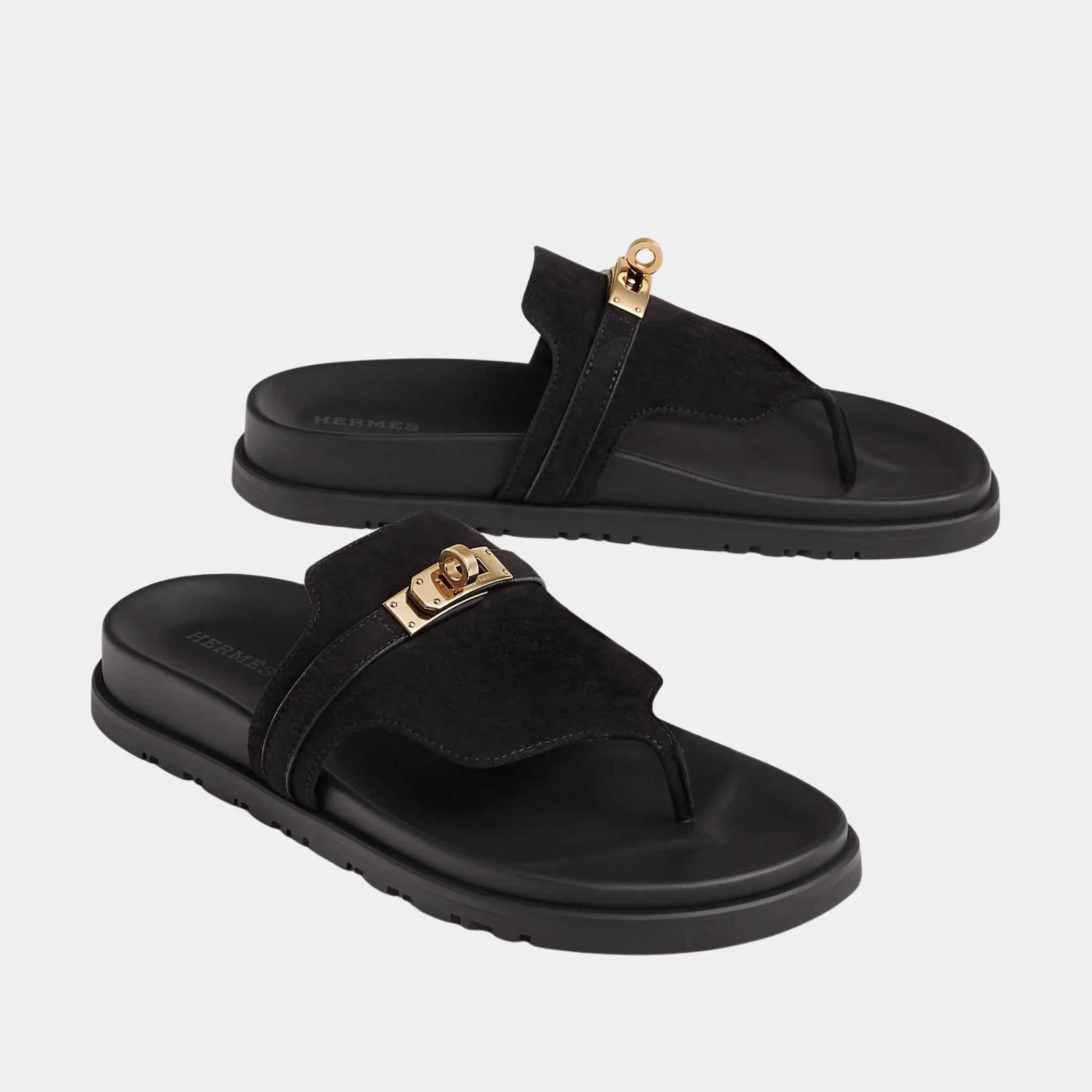 Empire Sandals in Suede Goatskin - Image 4