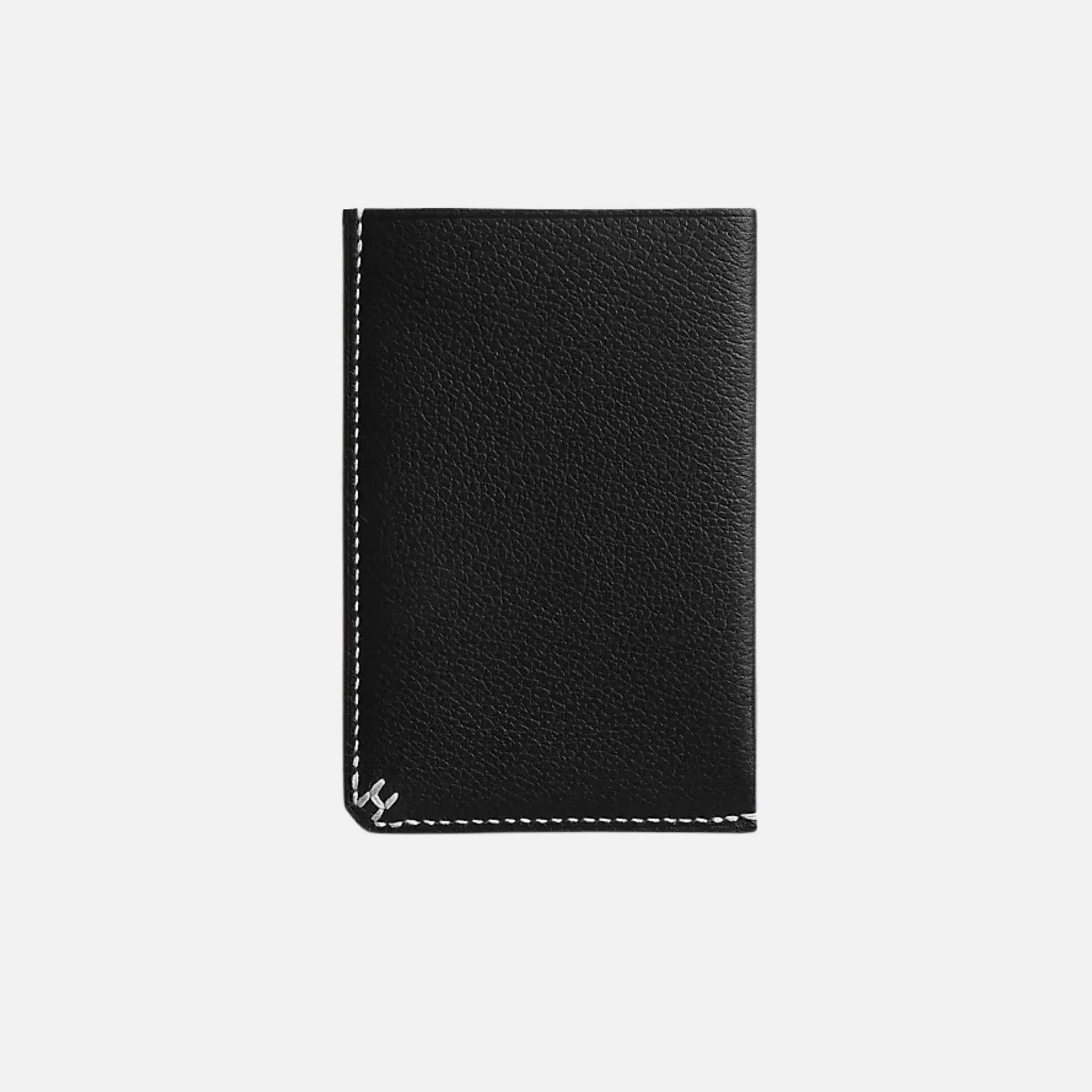 H Sellier Card Holder Evergrain Calfskin