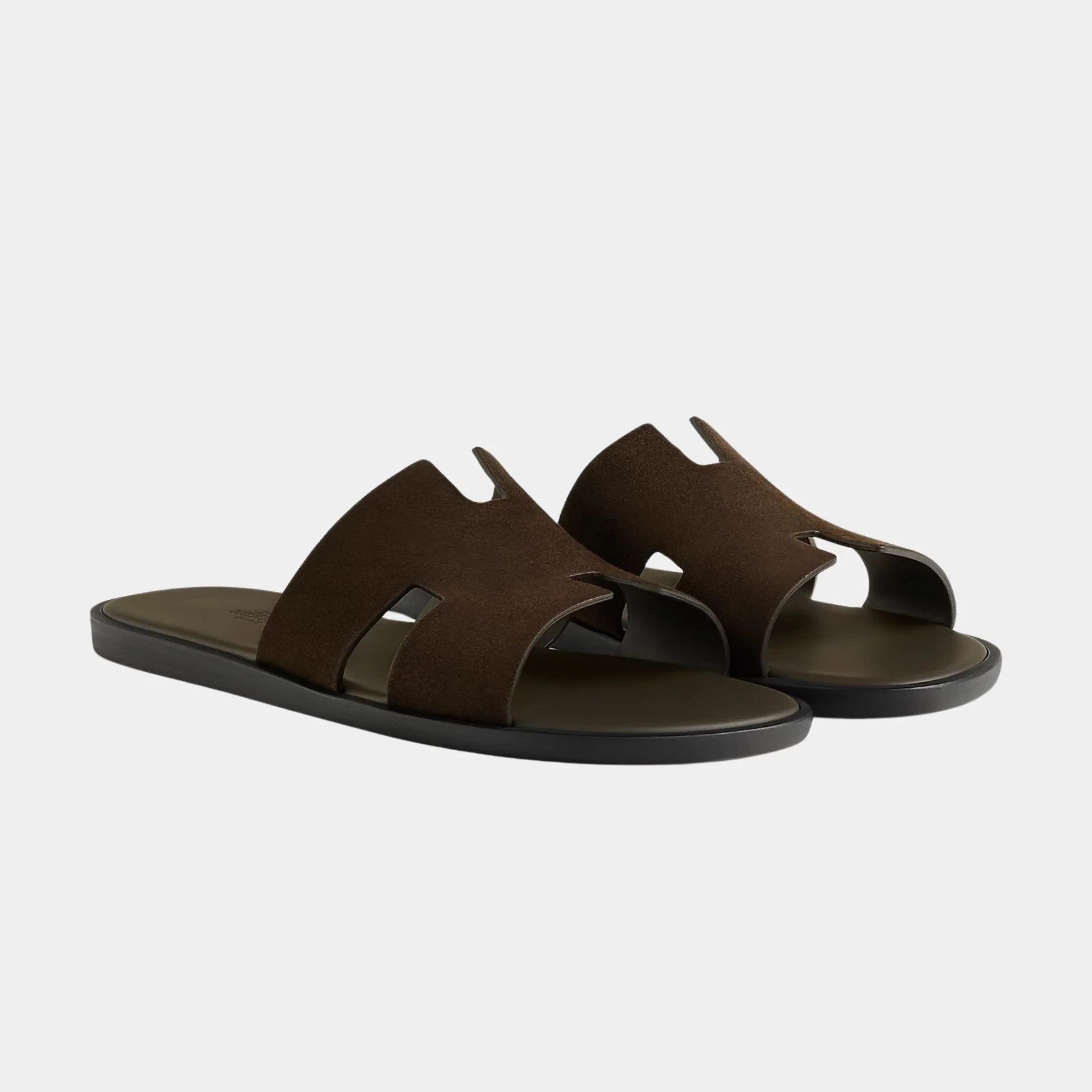 Izmir Sandal In Suede Goatskin - Image 4