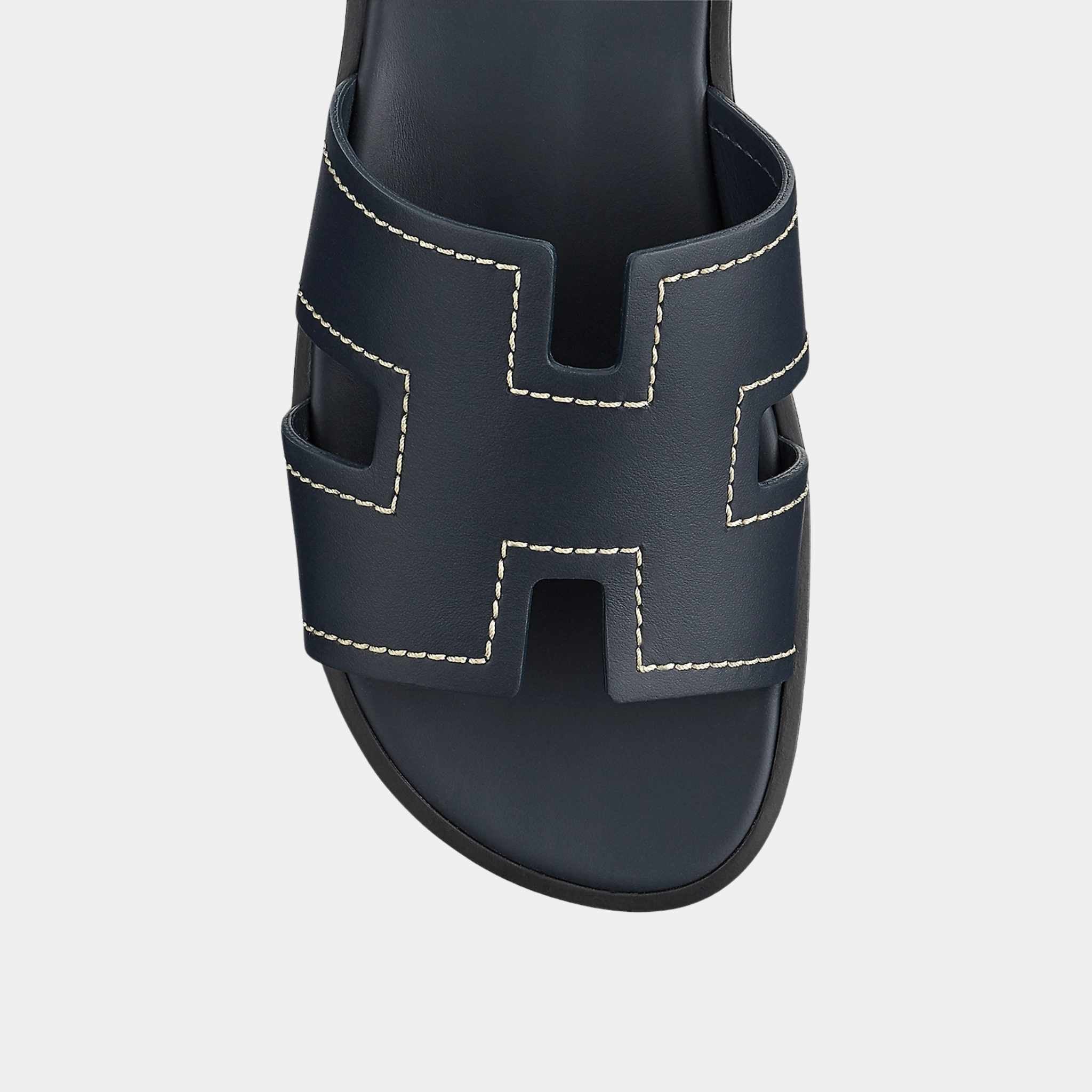 Izmir Sandals in Calfskin with Stitched Detail - Image 3