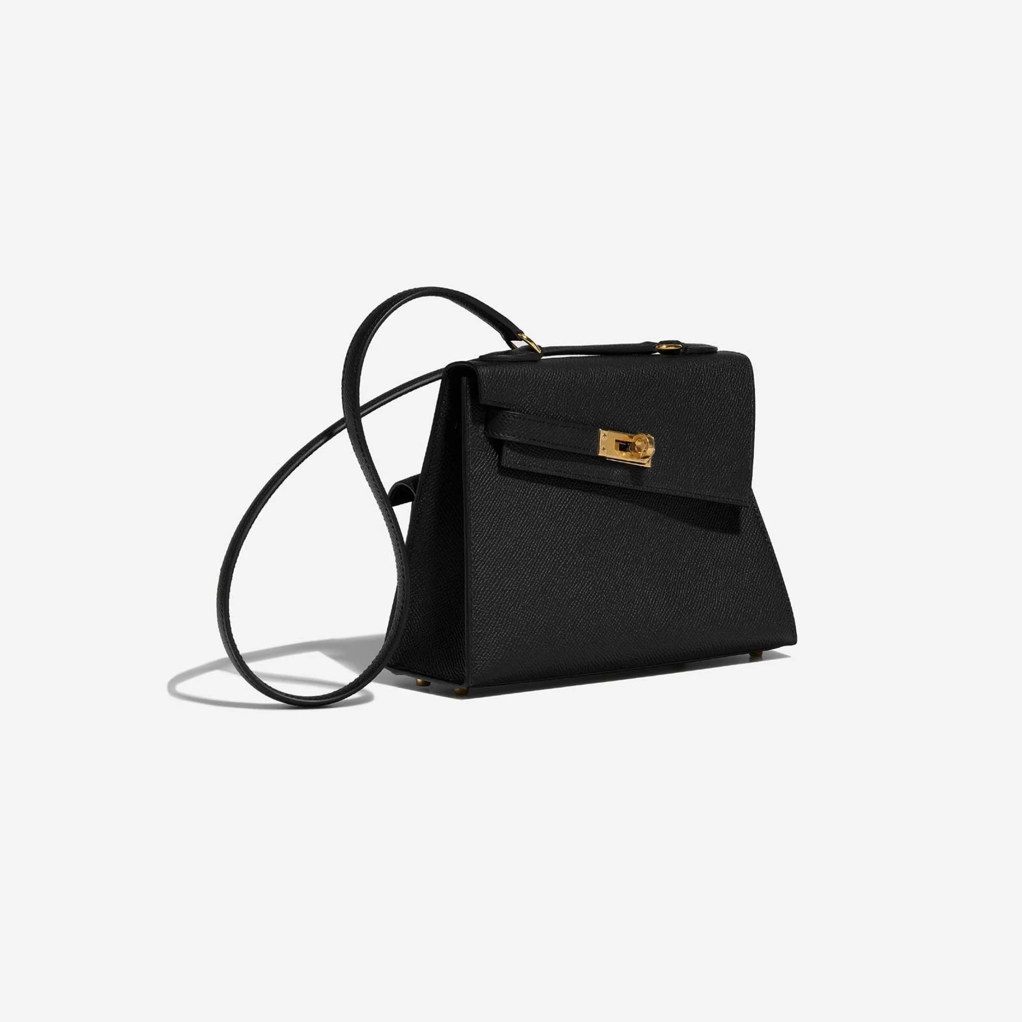 Kelly 20 Mini en Desordre Epsom Black