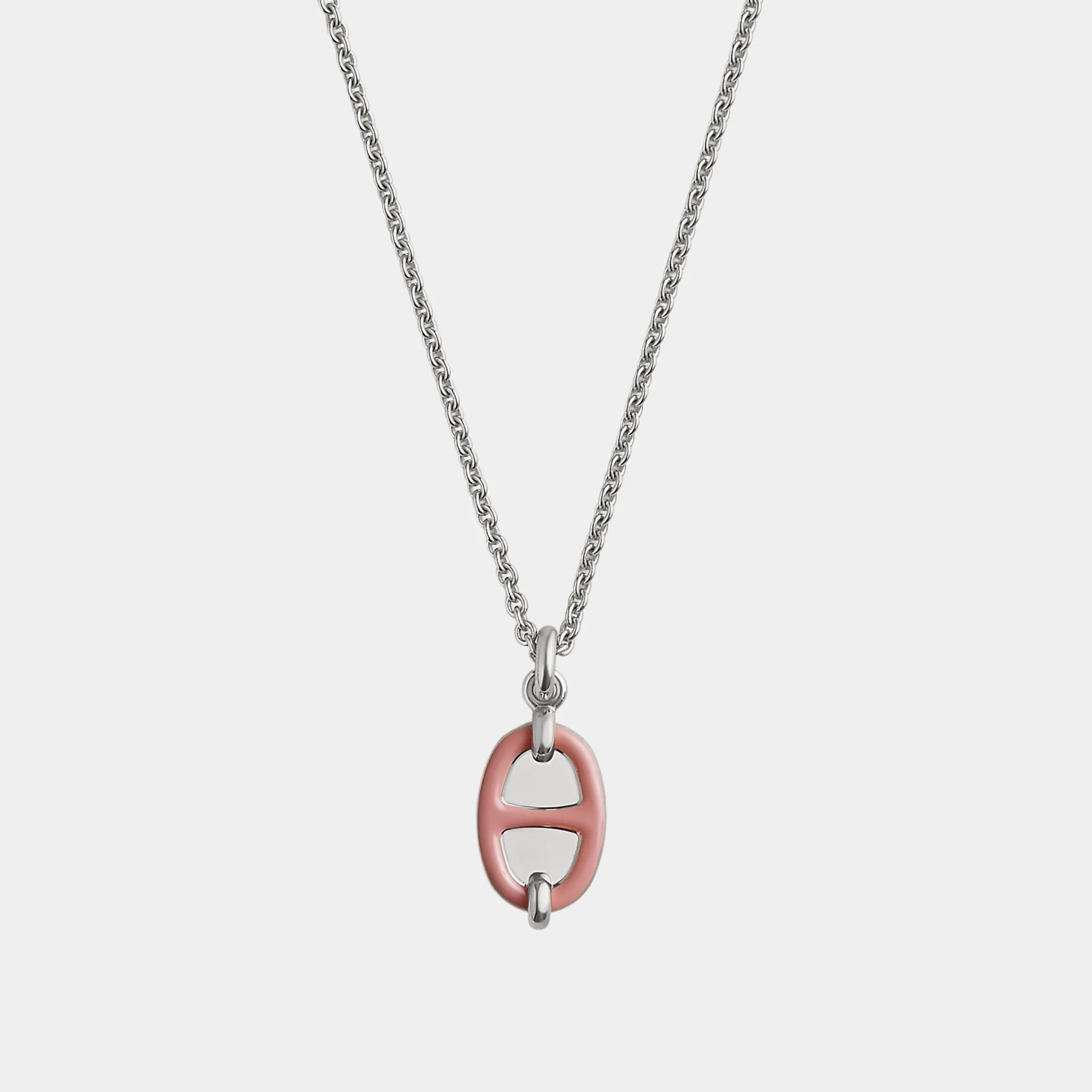 Mini Maillon Pendant Small Model Palladium Plated - Image 9