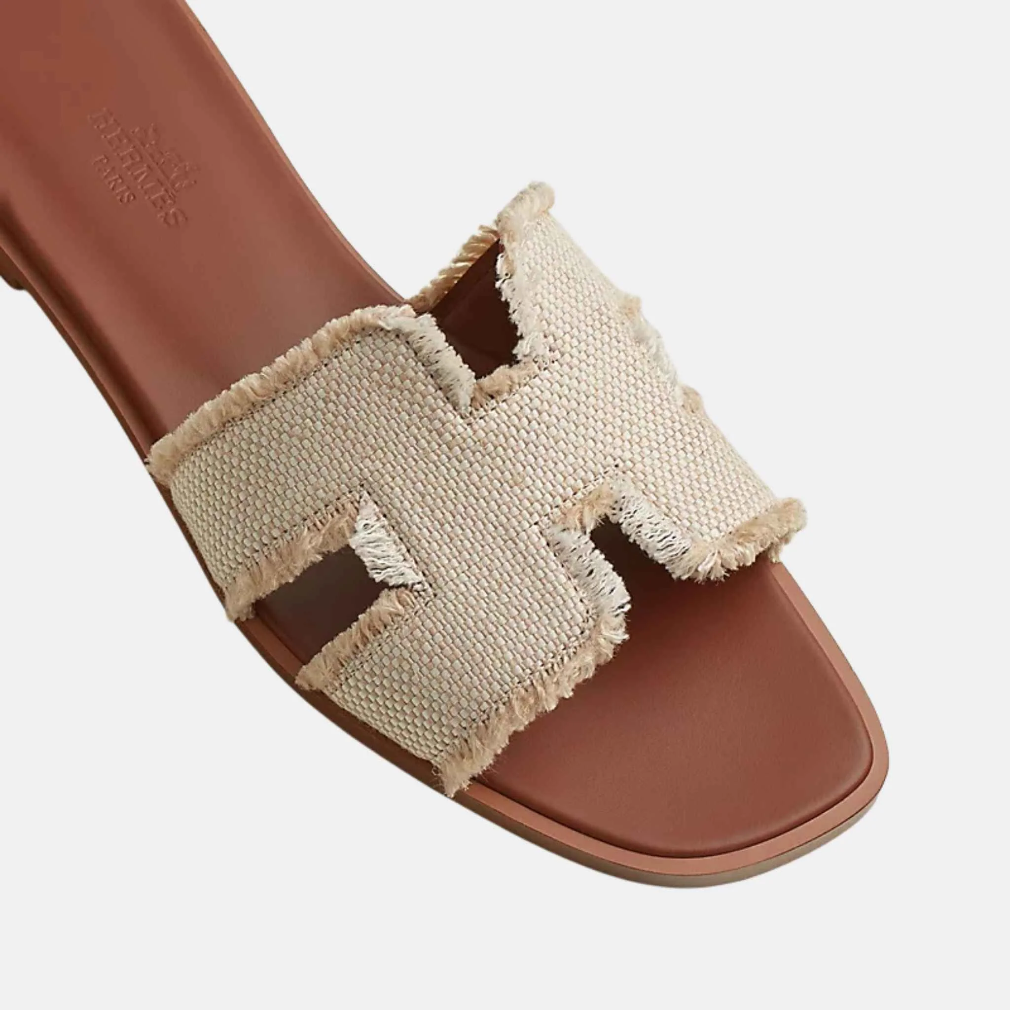 Oran Sandal Fringed Linen - Image 3