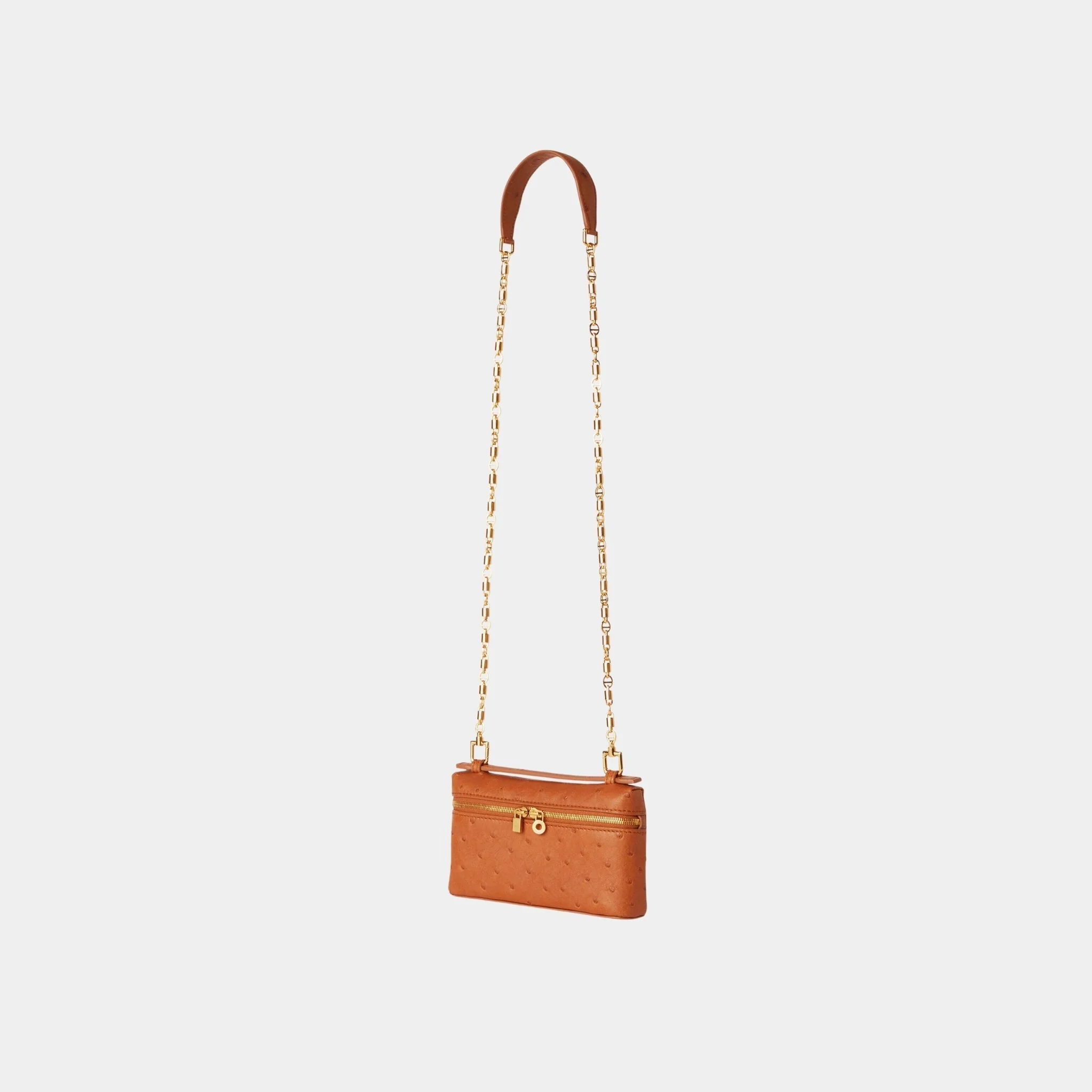 Extra Pocket Mini Pouch Ostrich Leather - Image 6