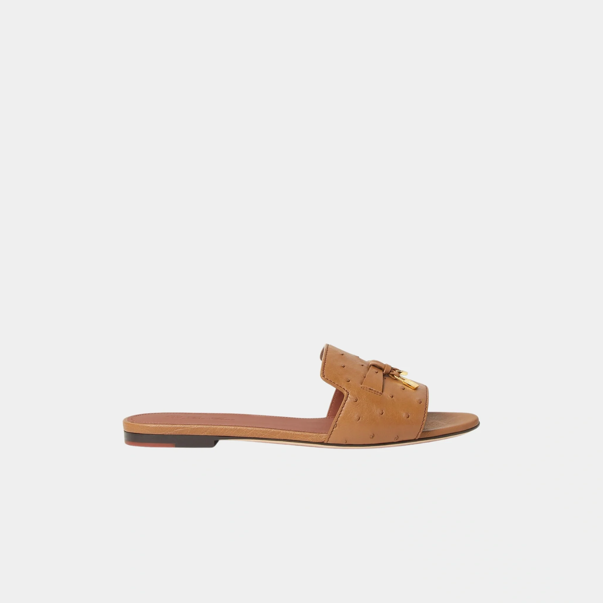 Summer Charms Sandal Flats Ostrich Leather - Image 10