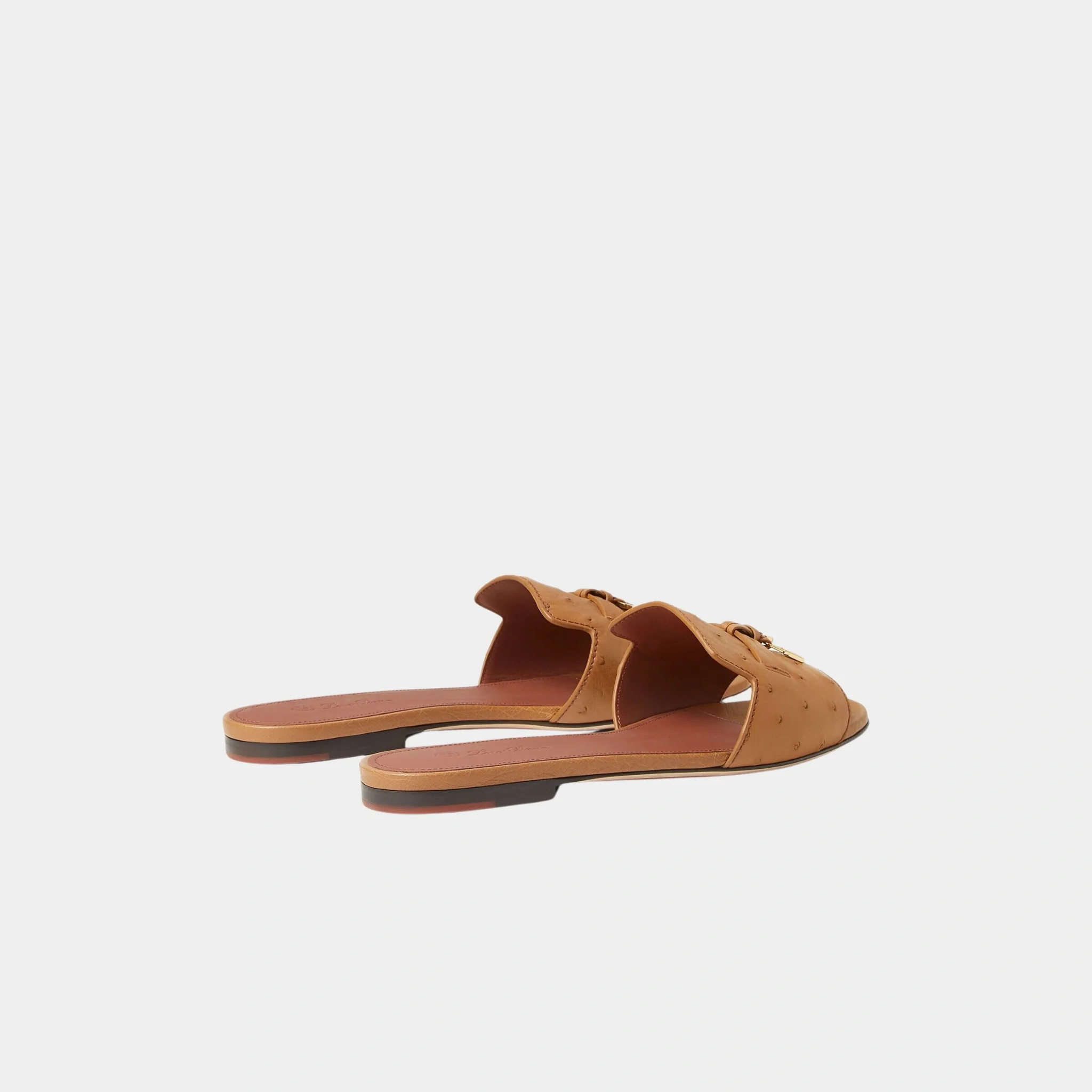 Summer Charms Sandal Flats Ostrich Leather - Image 12
