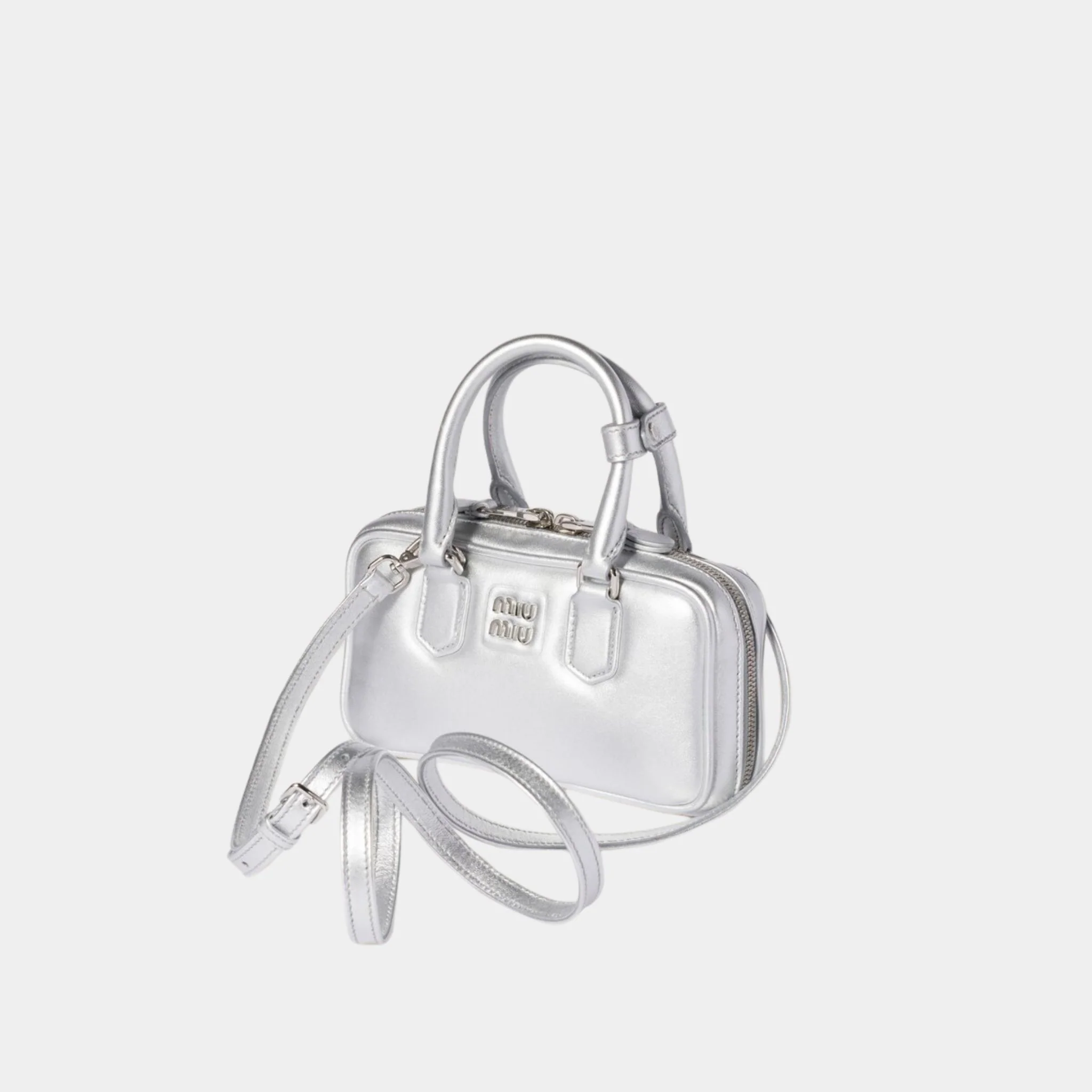 Arcadie Laminated Nappa Leather Mini Bag - Image 5