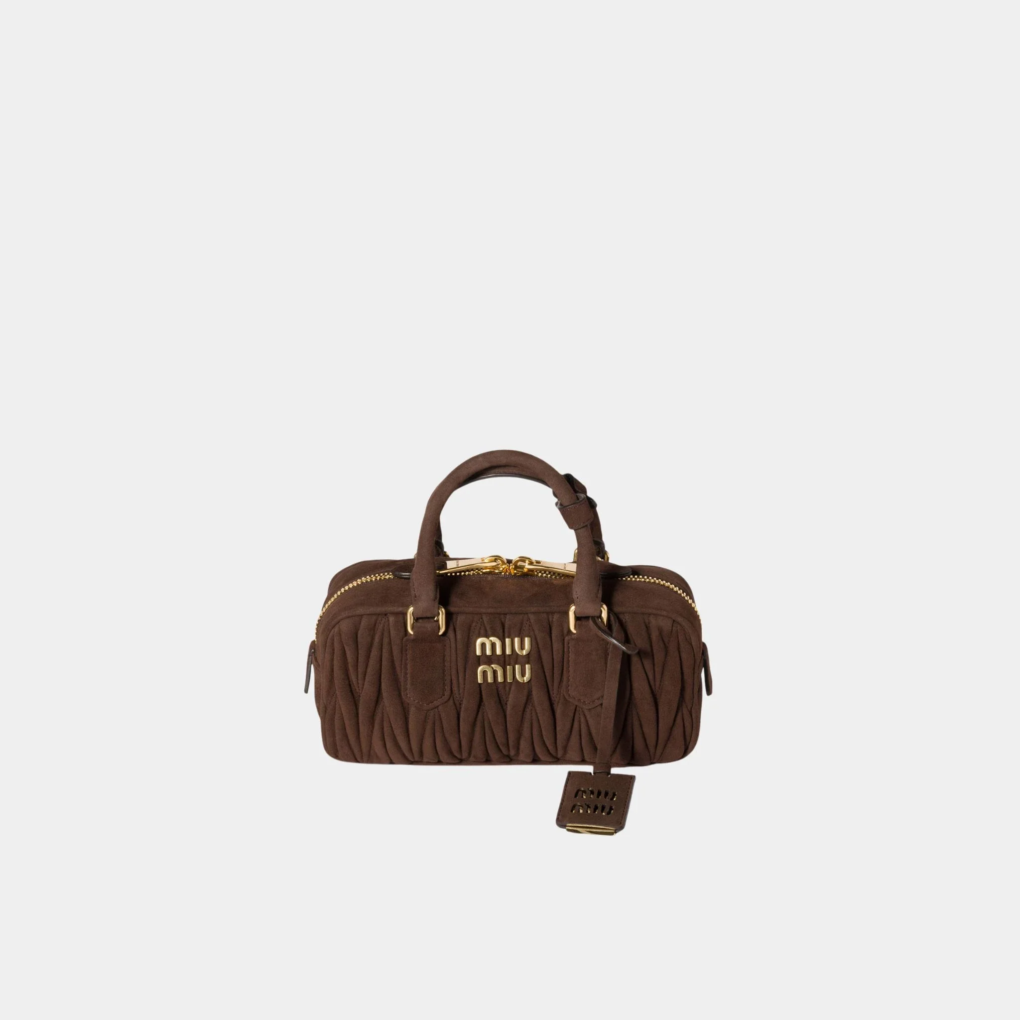 Arcadie Matelassé Suede Bag