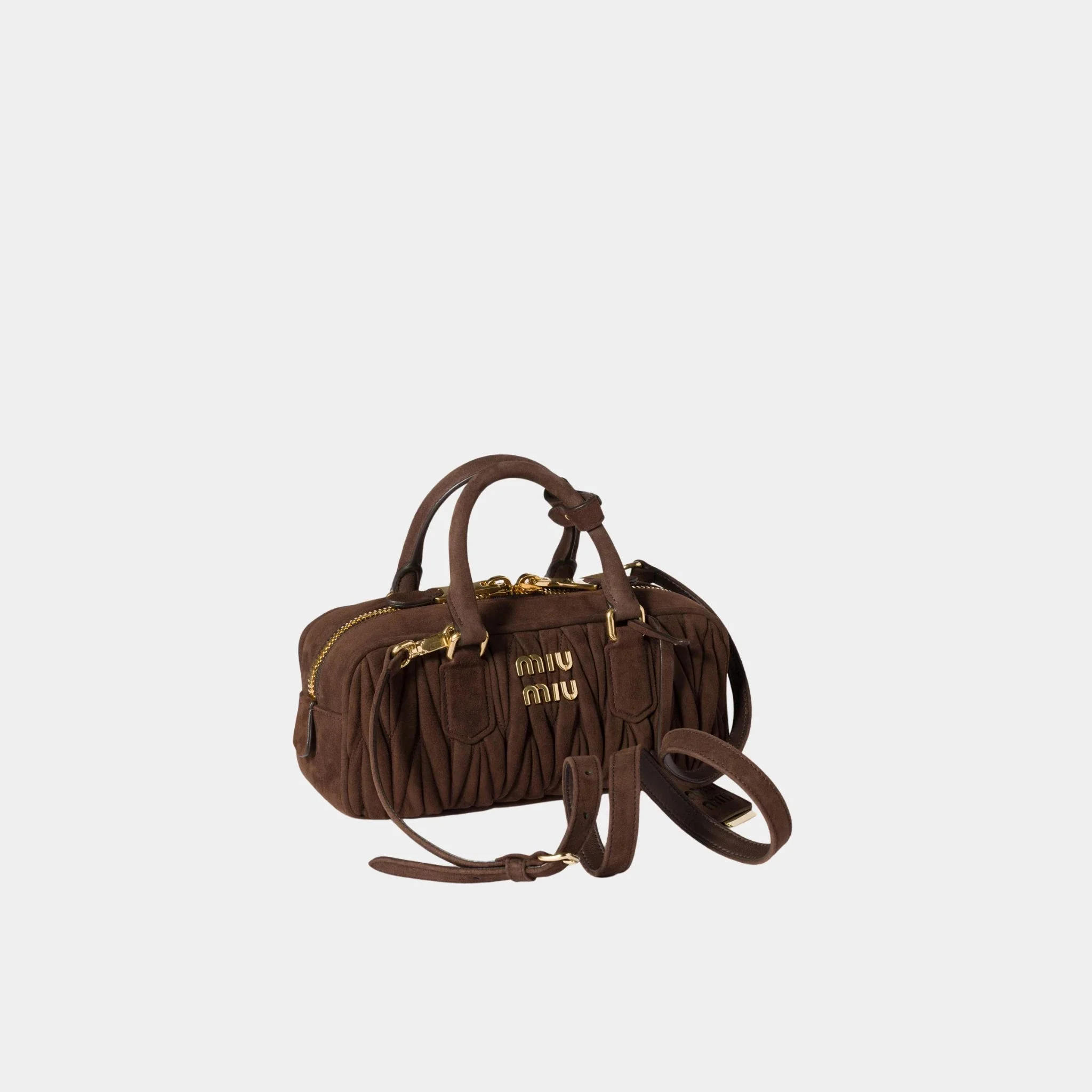 Arcadie Matelassé Suede Bag - Image 2