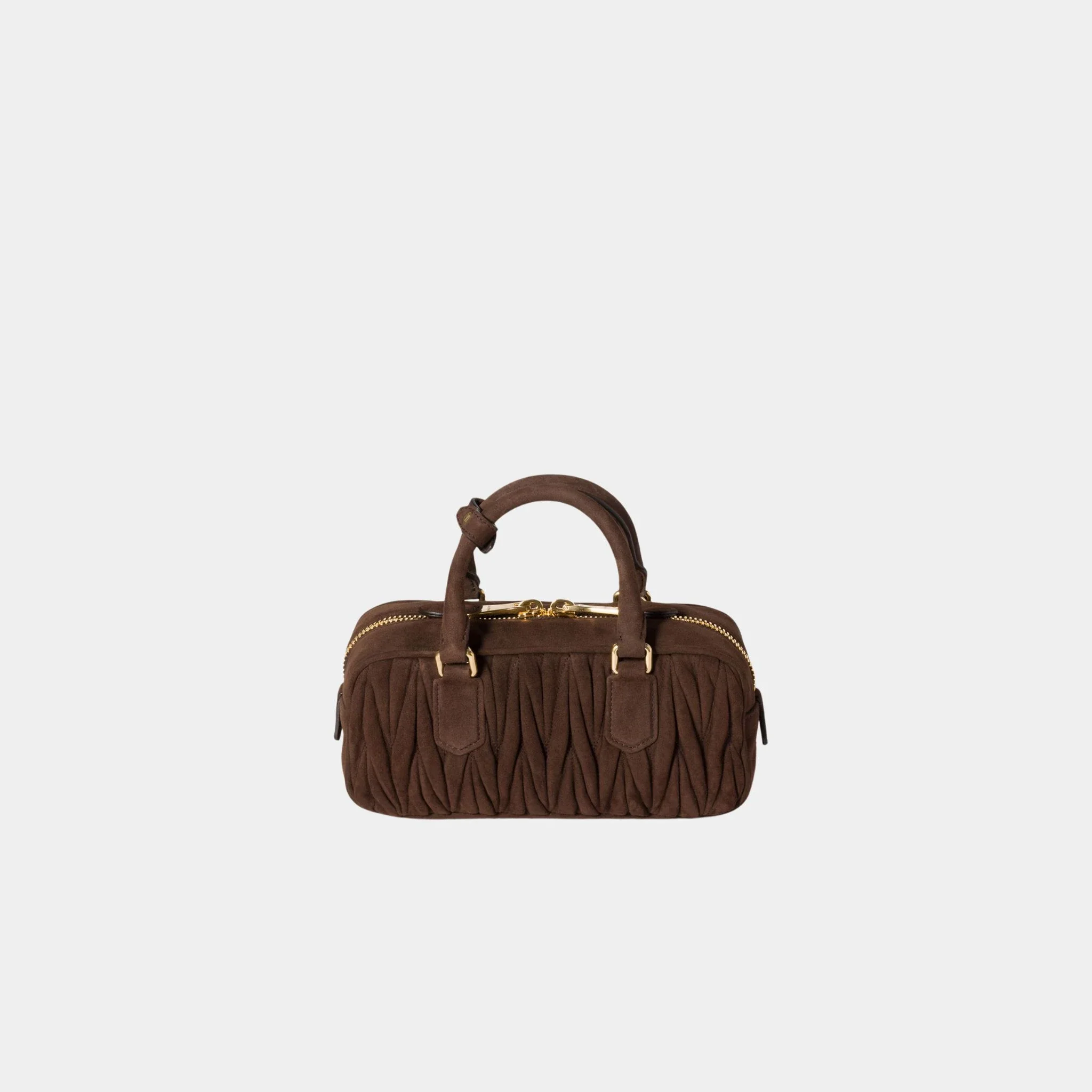 Arcadie Matelassé Suede Bag - Image 3