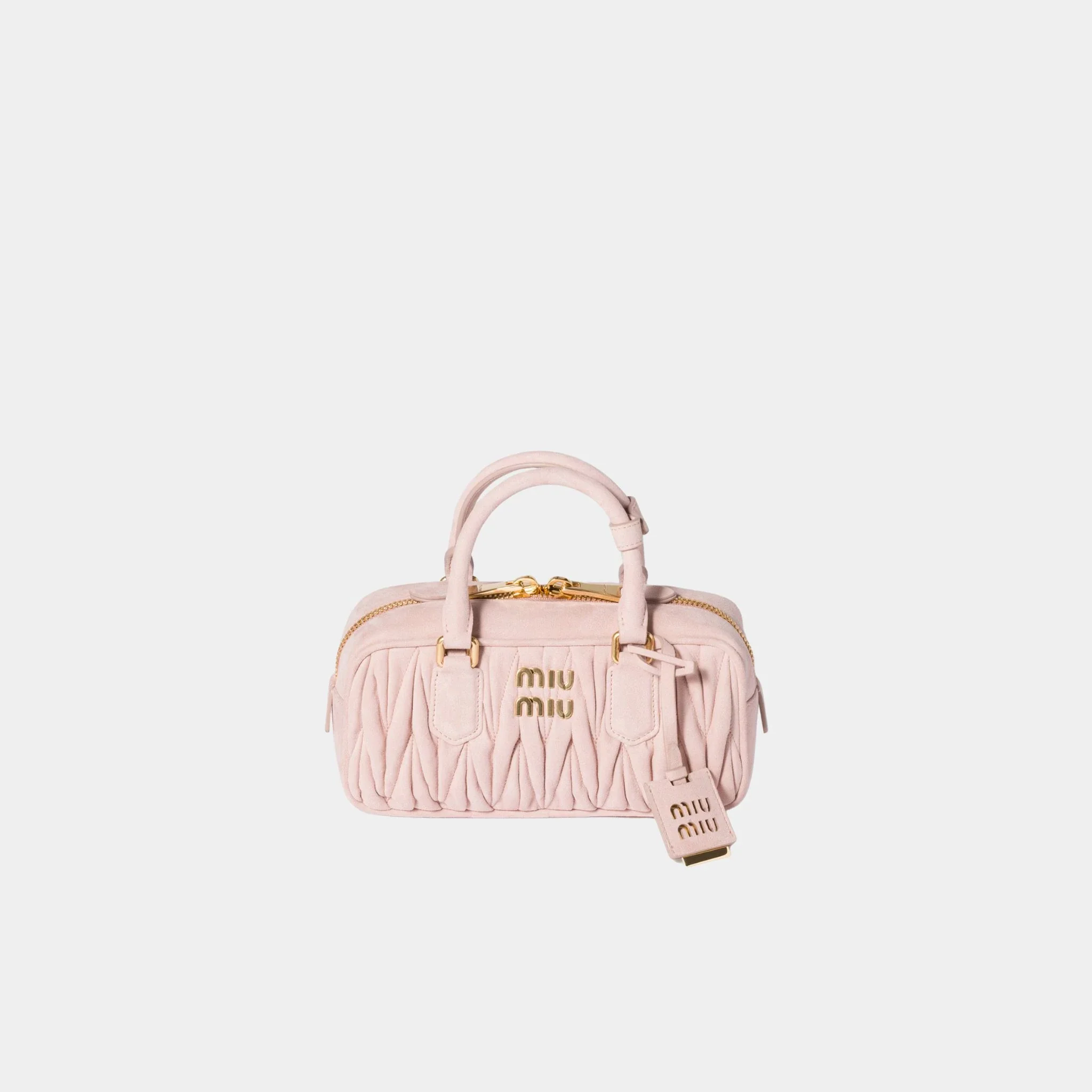 Arcadie Matelassé Suede Bag - Image 4