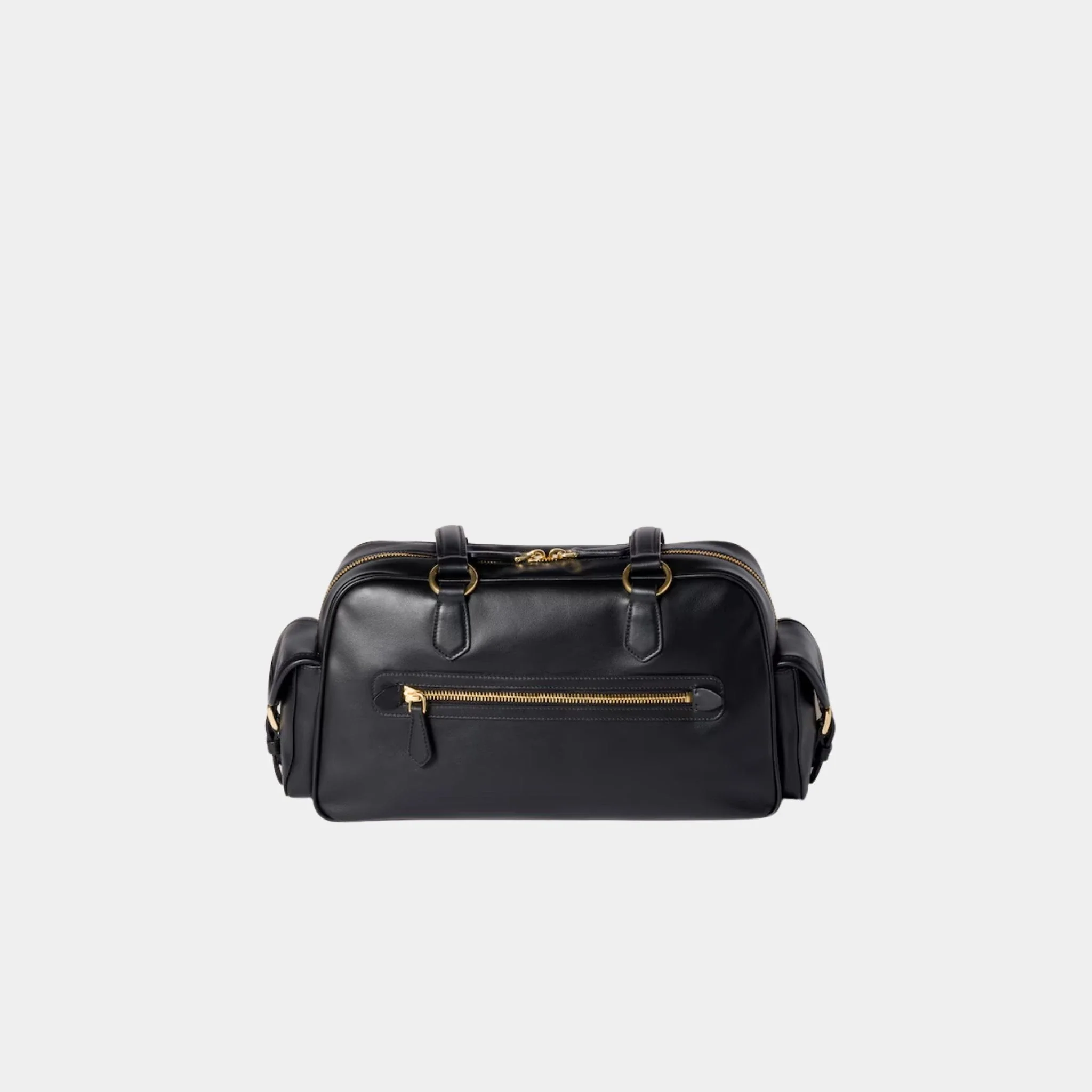 Pocket Top Handle Bag in Nappa Leather - Image 3