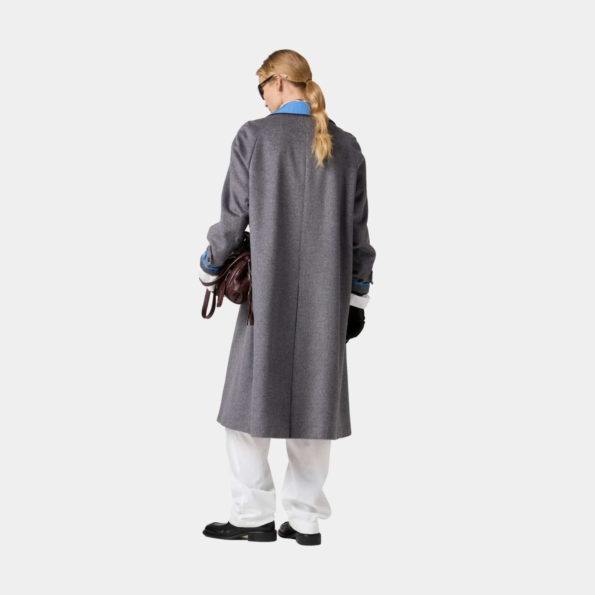 Single Breasted Velour Coat - Image 3