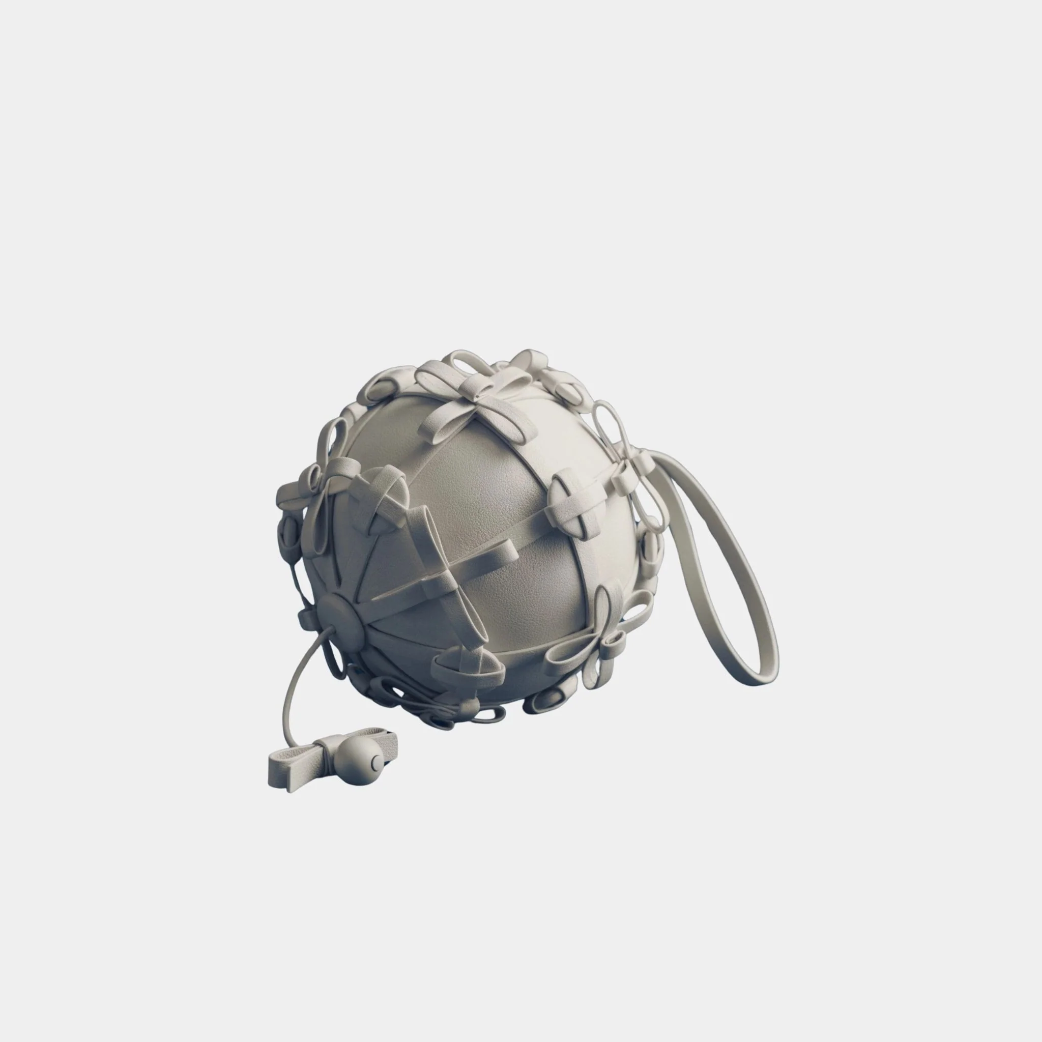 Button Bow Sphere Handbag - Image 5