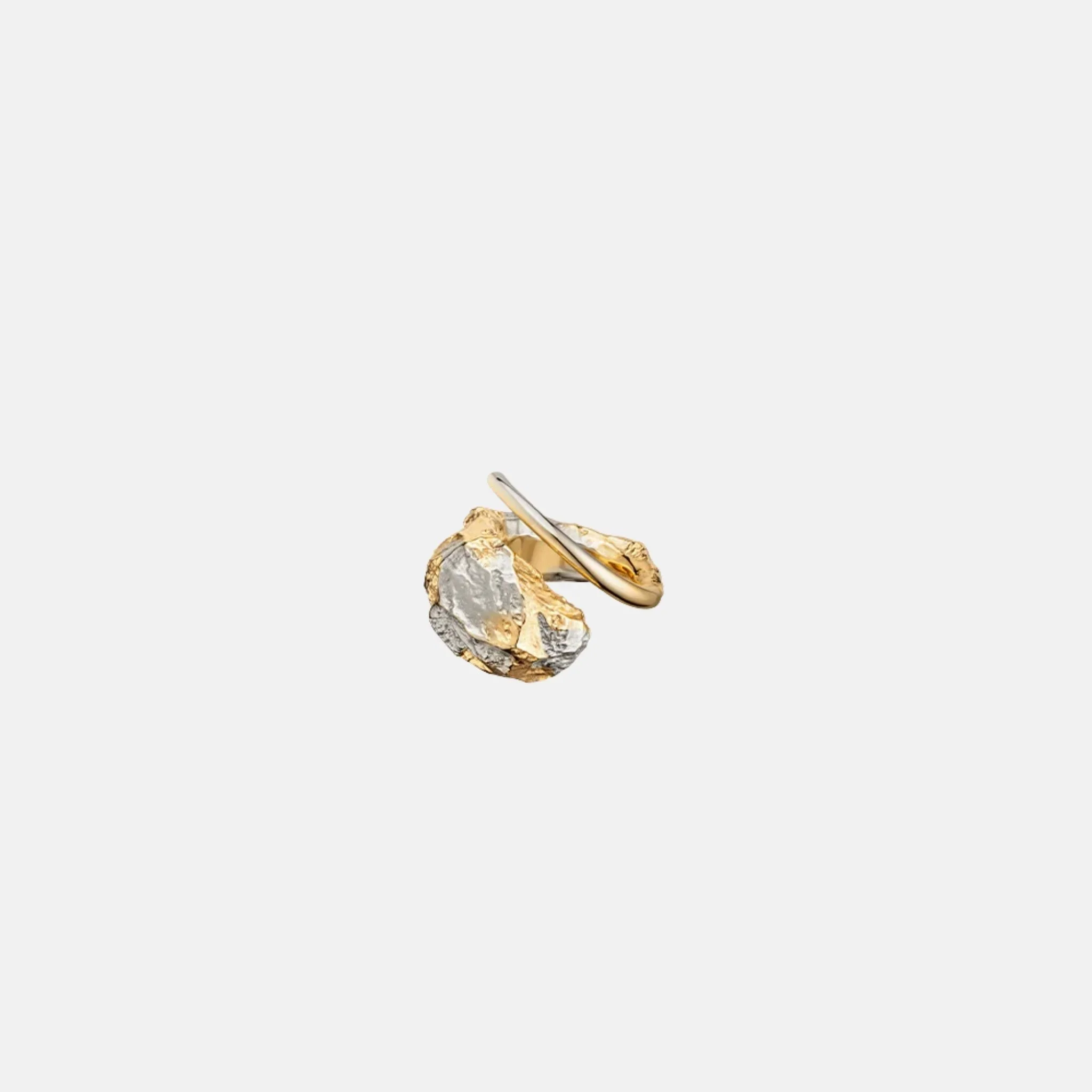 Eroz Ring Duo Palladium with 24 Carat Gold Plating - Image 2