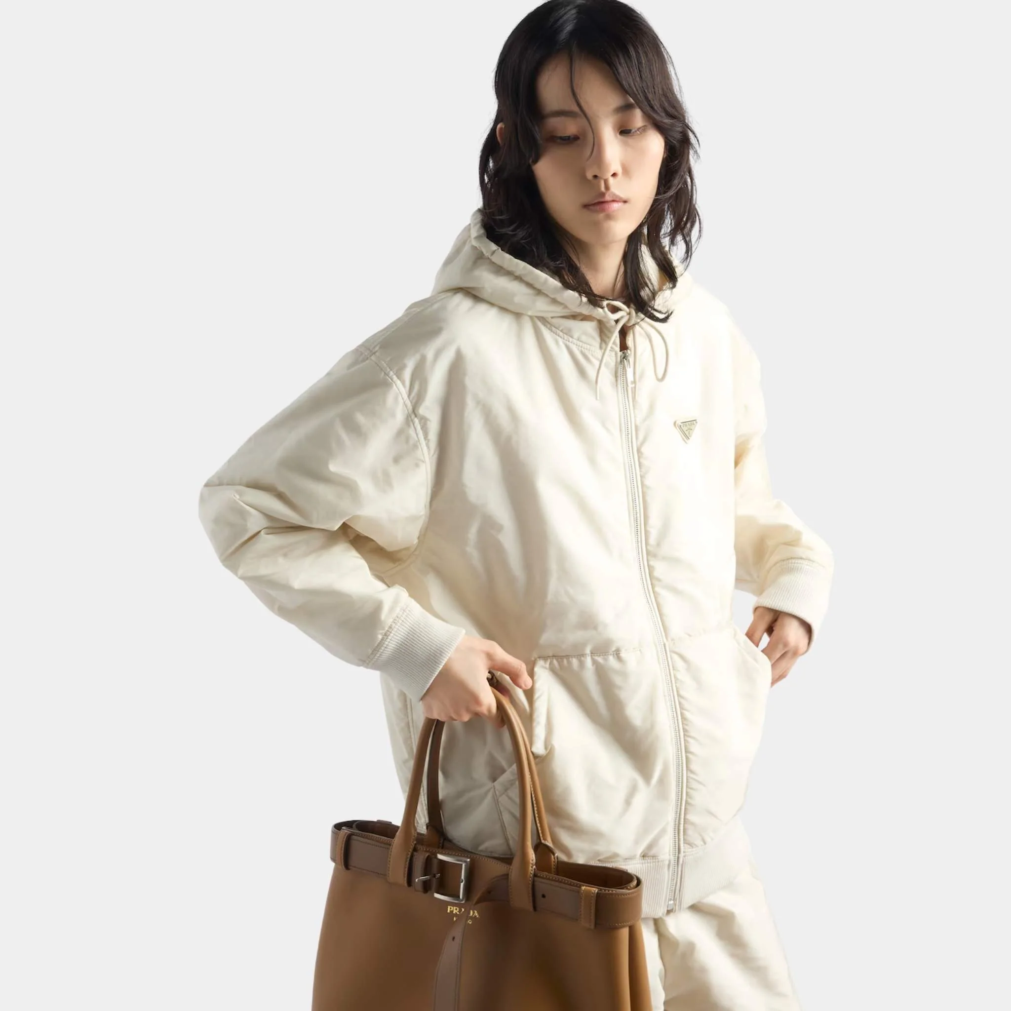 Lightweight Hooded Re-Nylon Blouson Jacket - Image 2