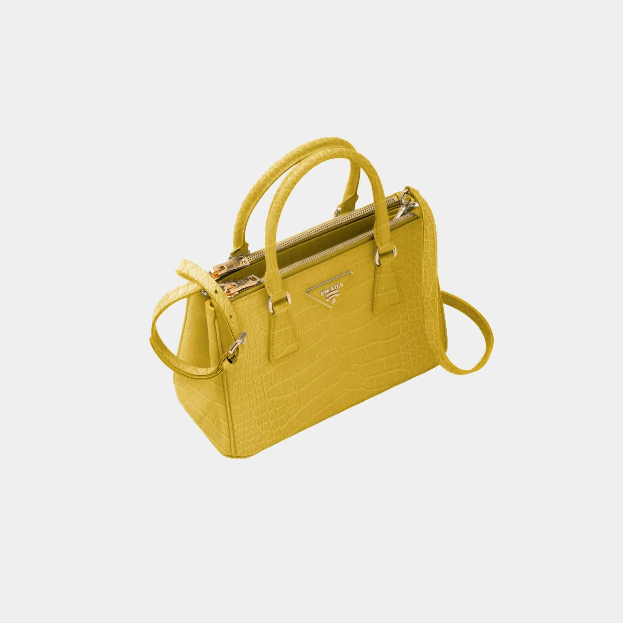 Small Galleria Crocodile Leather Bag - Image 2