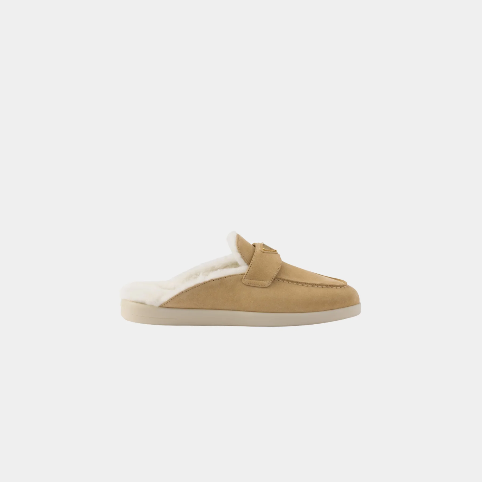 Suede And Shearling Slippers - Image 4